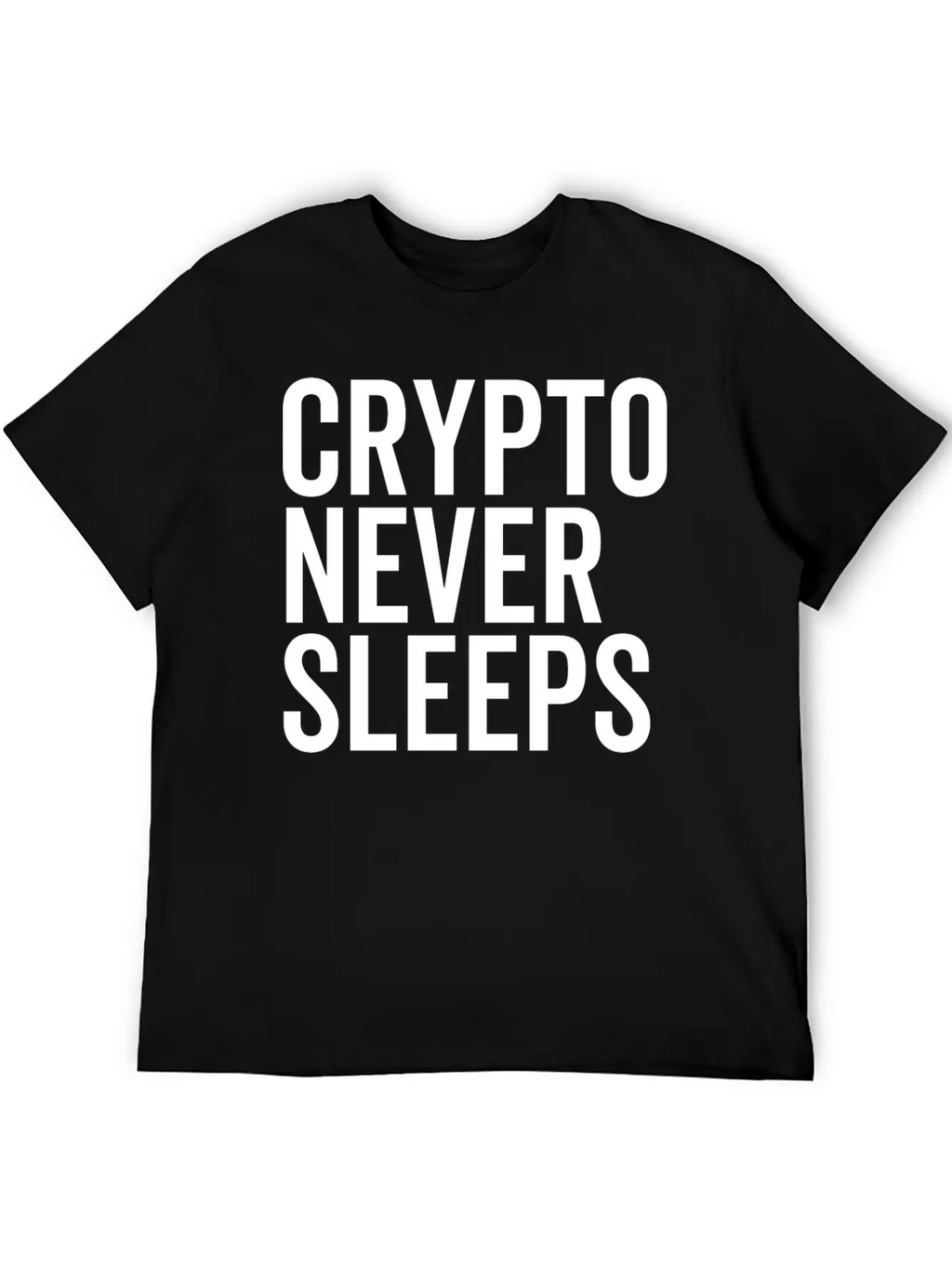 Crypto Never Sleeps Essential Unisex Summer Tee – Soft Cotton Casual Fit