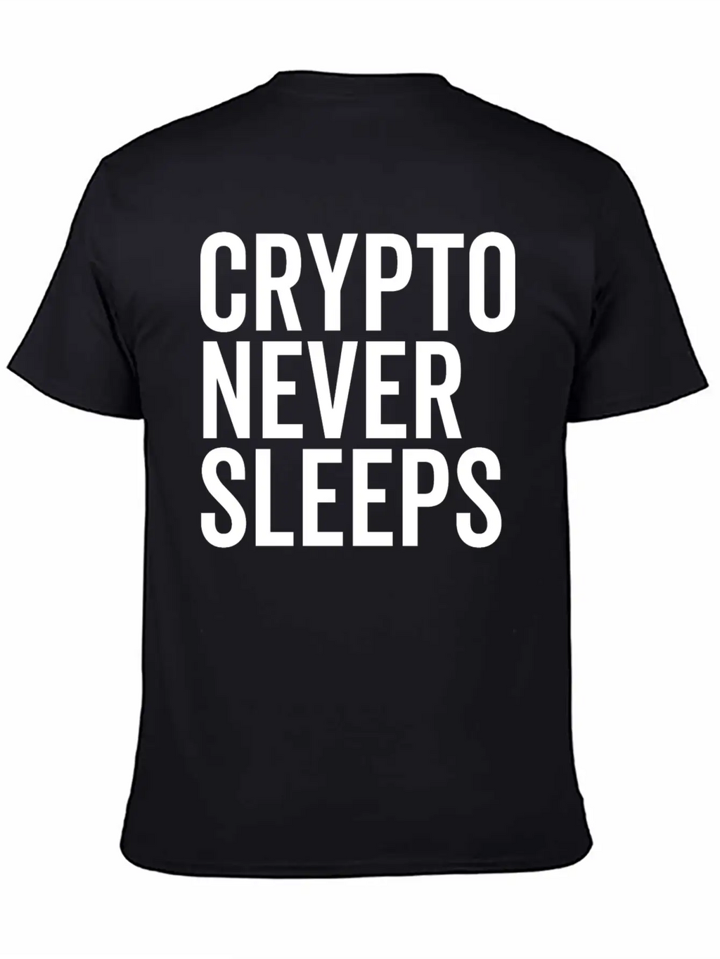 Crypto Never Sleeps Essential Unisex Summer Tee – Soft Cotton Casual Fit