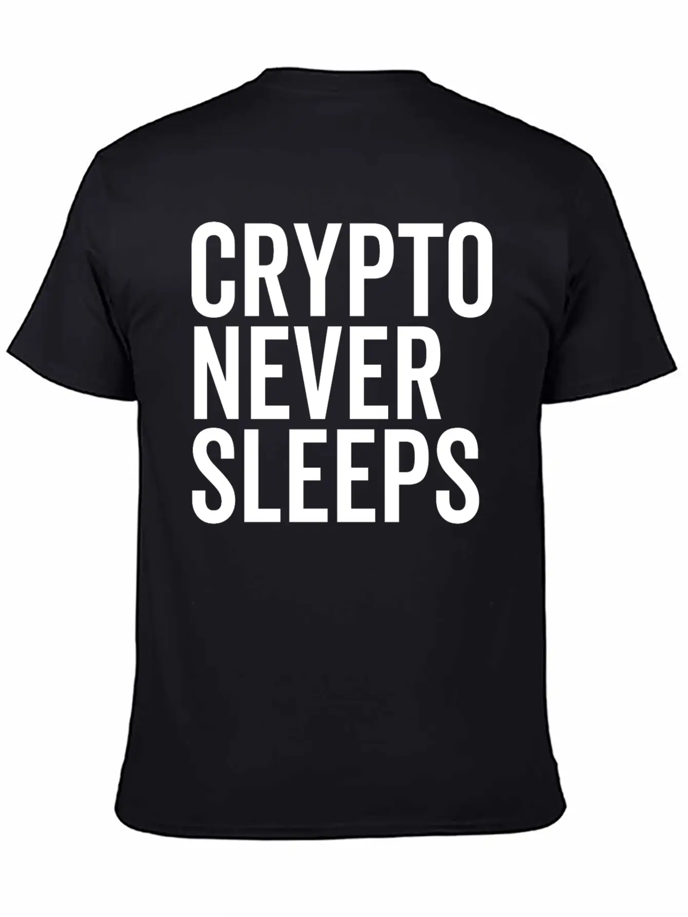 Crypto Never Sleeps Essential Unisex Summer Tee – Soft Cotton Casual Fit
