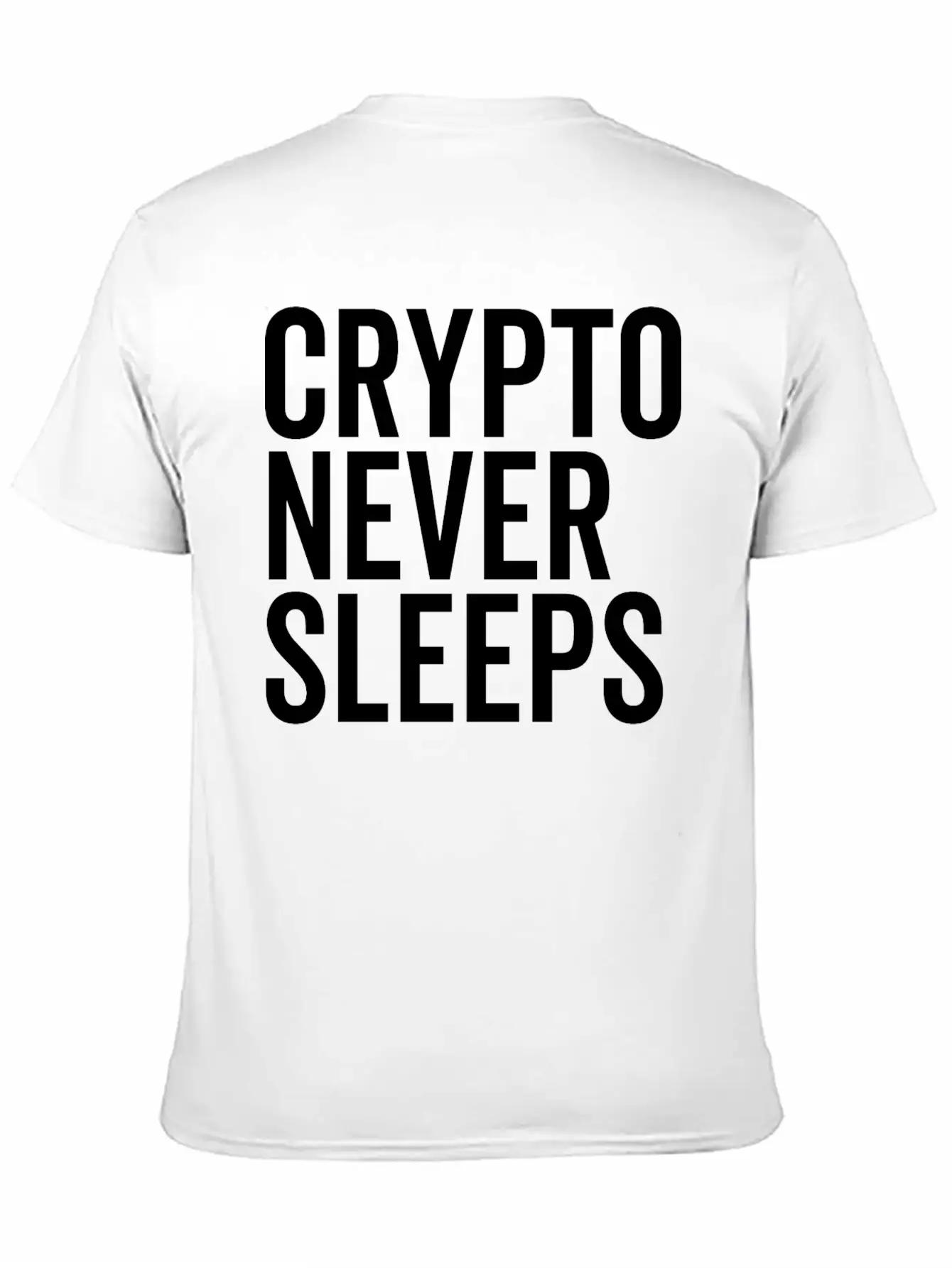 Crypto Never Sleeps Essential Unisex Summer Tee – Soft Cotton Casual Fit