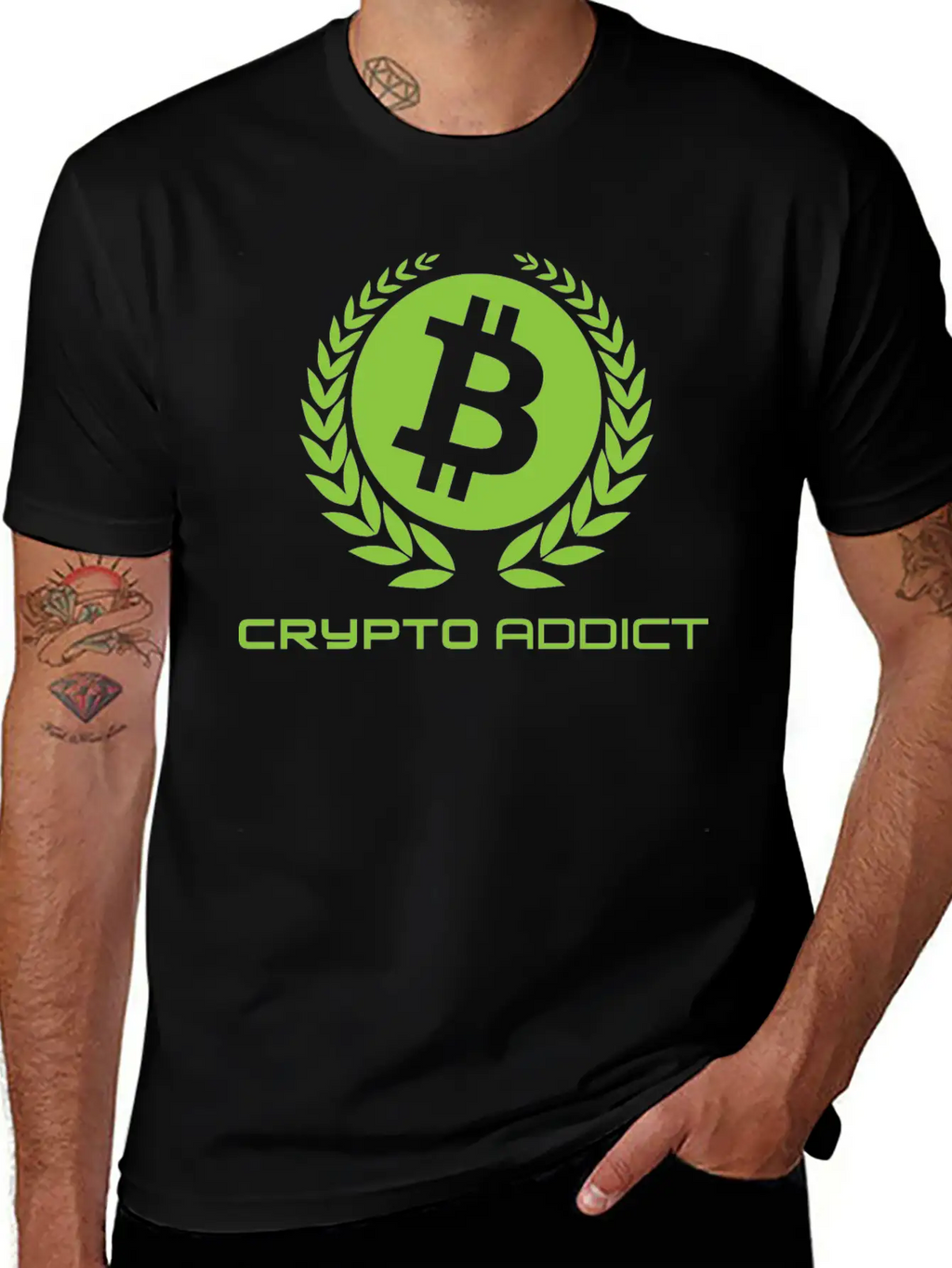 Cryptocurrency Addict | Bitcoin Trader Crypto Gift Classic Cotton Tee – Unisex Comfort For Any Season