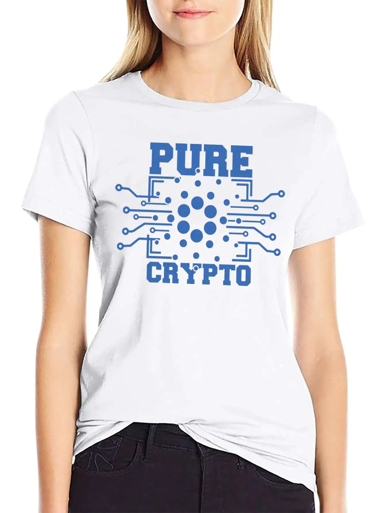 Cryptocurrency Cardano Ada Funny Fans T-shirt Timeless Short Sleeve Tee – Comfy And Minimalist Design