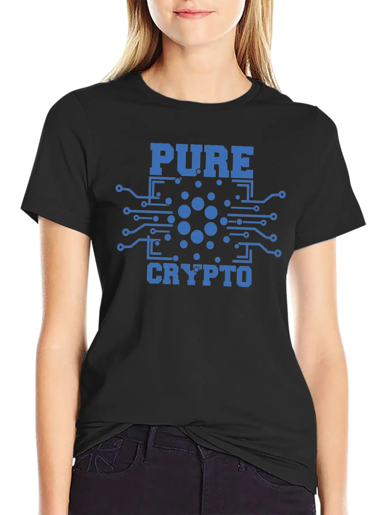 Cryptocurrency Cardano Ada Funny Fans T-shirt Timeless Short Sleeve Tee – Comfy And Minimalist Design