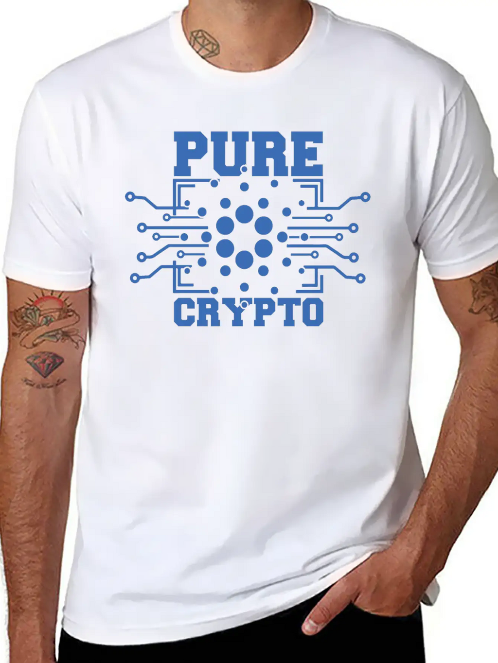 Cryptocurrency Cardano Ada Funny Fans T-shirt Timeless Short Sleeve Tee – Comfy And Minimalist Design