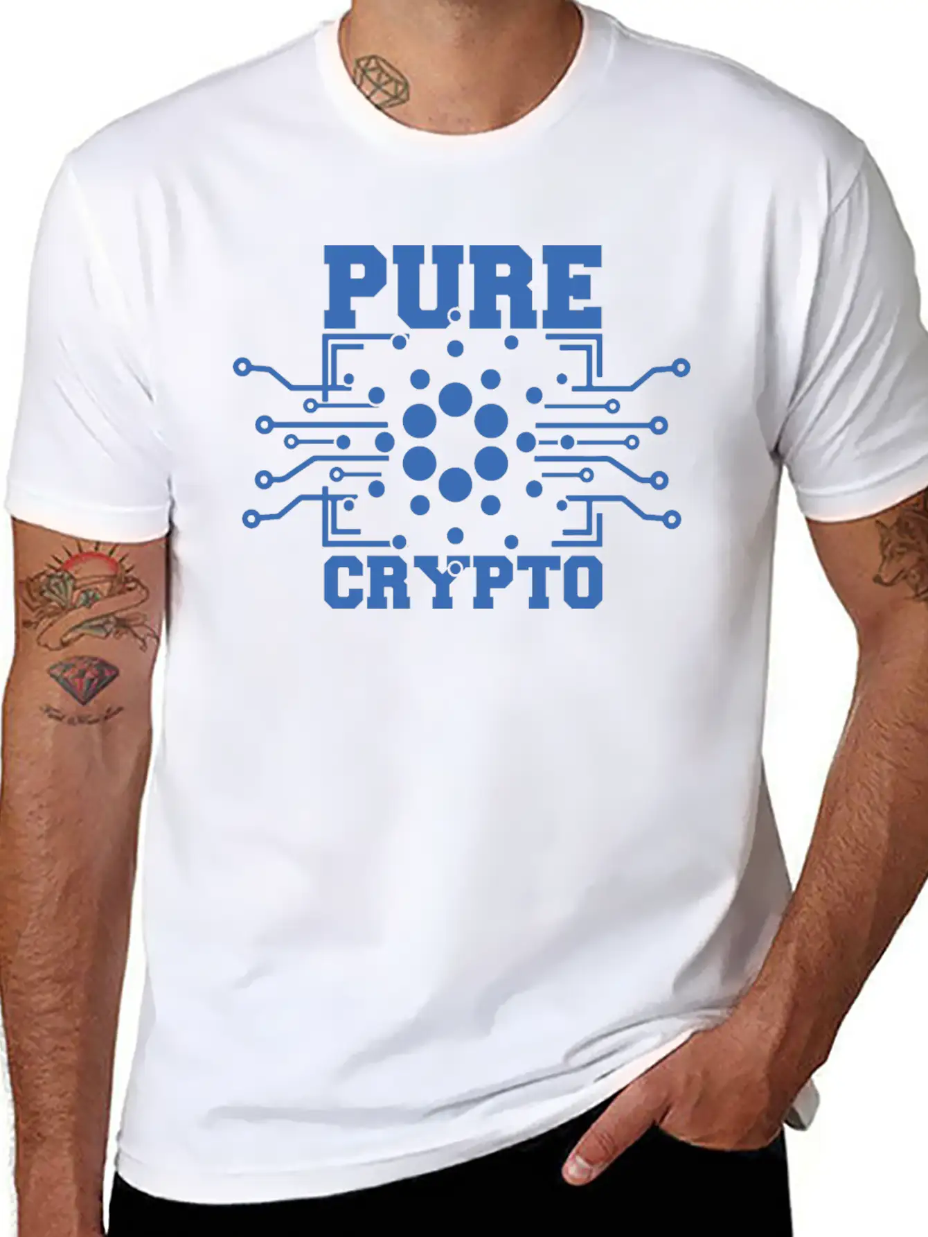Cryptocurrency Cardano Ada Funny Fans T-shirt Timeless Short Sleeve Tee – Comfy And Minimalist Design