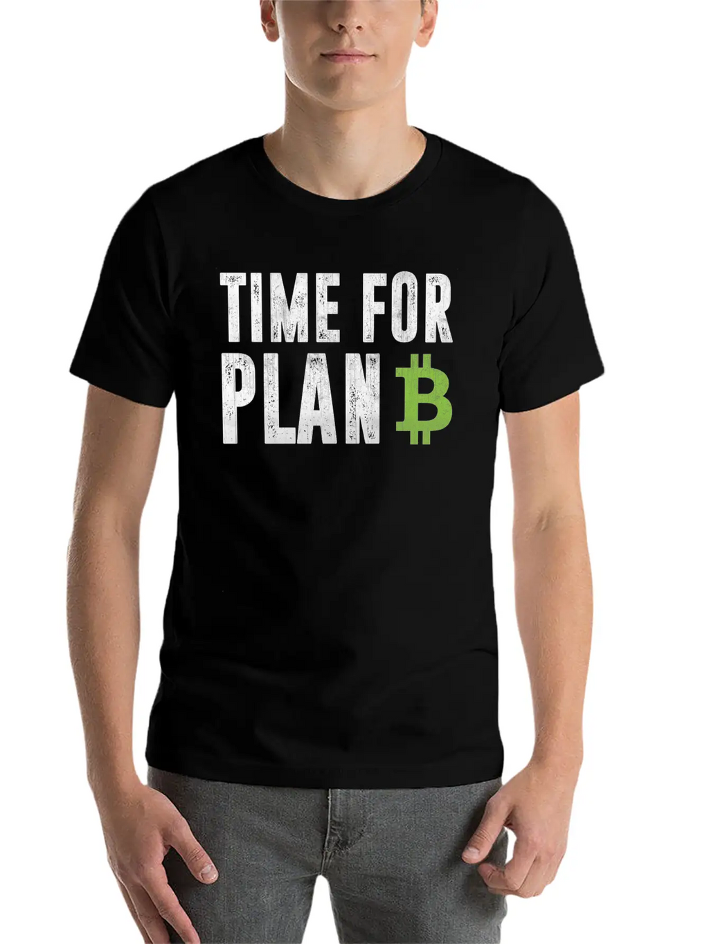 Cryptocurrency Shirt - Bitcoin Time For Plan B Relaxed Everyday Tee – Lightweight And Durable Cotton