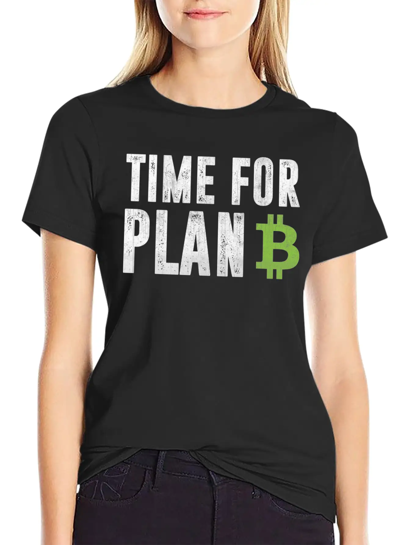 Cryptocurrency Shirt - Bitcoin Time For Plan B Relaxed Everyday Tee – Lightweight And Durable Cotton