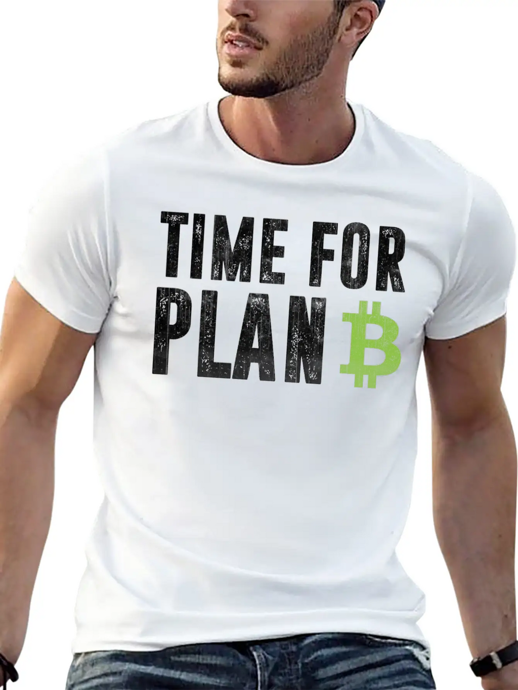 Cryptocurrency Shirt - Bitcoin Time For Plan B Relaxed Everyday Tee – Lightweight And Durable Cotton