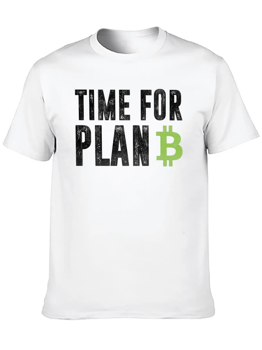 Cryptocurrency Shirt - Bitcoin Time For Plan B Relaxed Everyday Tee – Lightweight And Durable Cotton