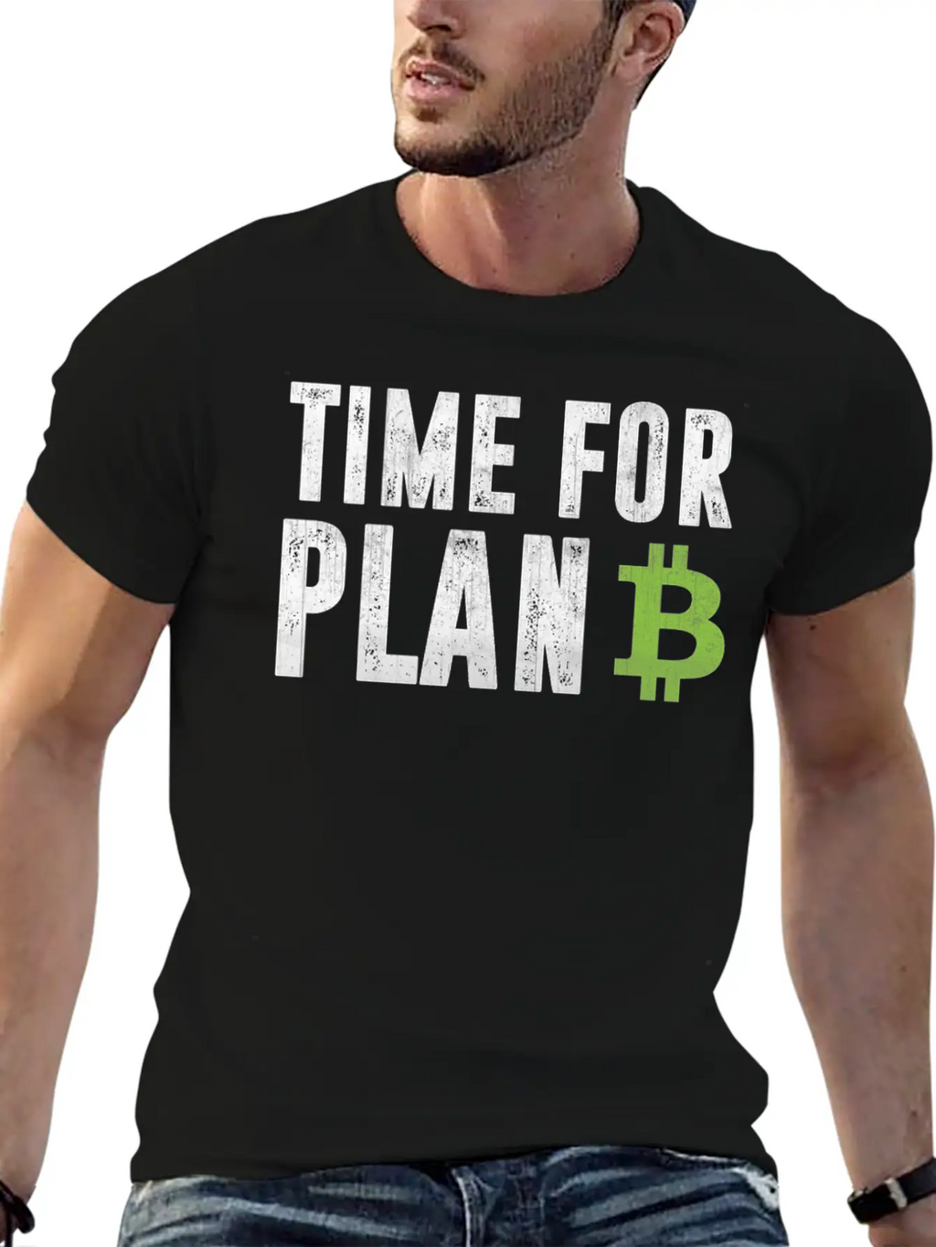 Cryptocurrency Shirt - Bitcoin Time For Plan B Relaxed Everyday Tee – Lightweight And Durable Cotton