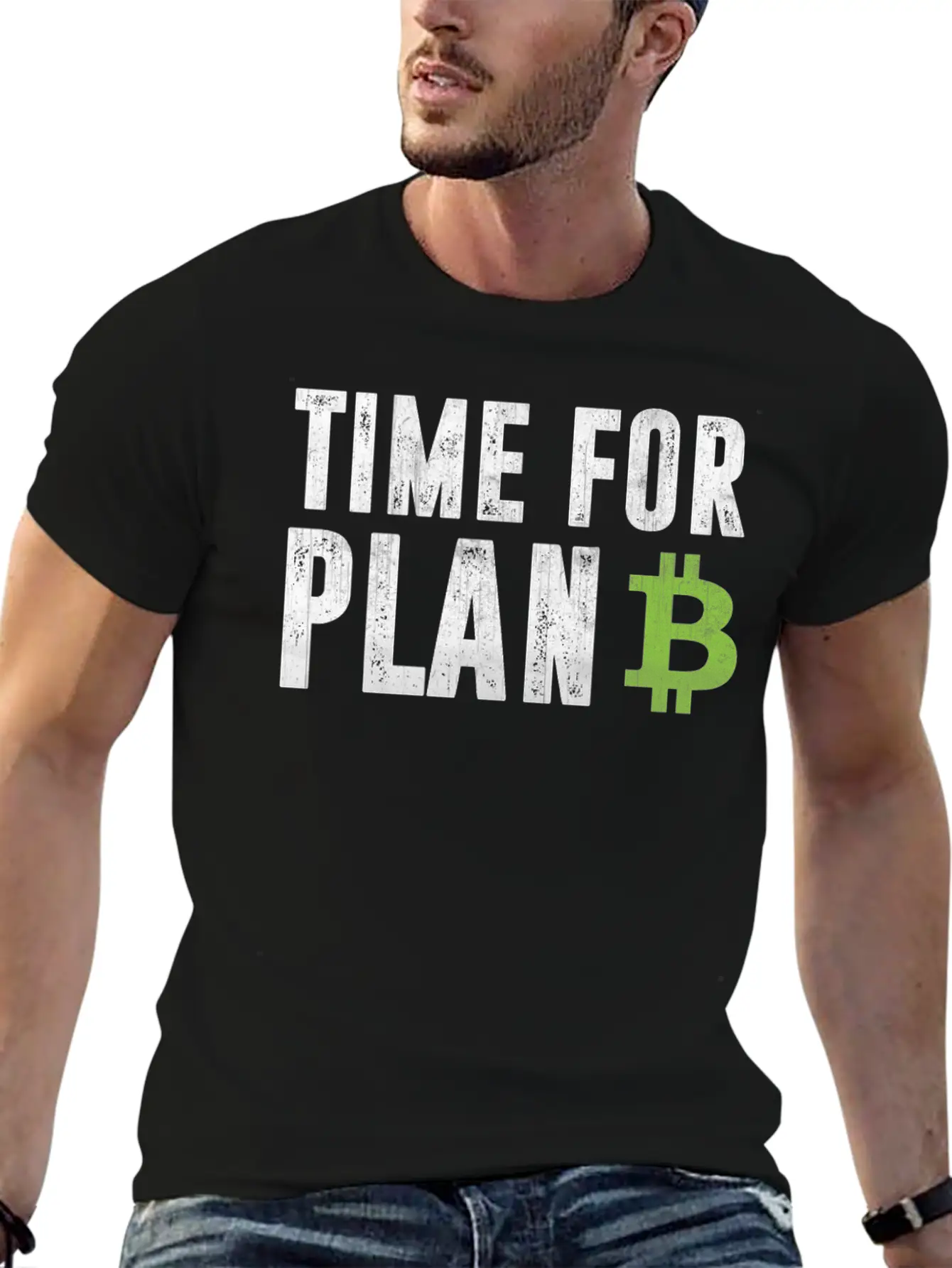 Cryptocurrency Shirt - Bitcoin Time For Plan B Relaxed Everyday Tee – Lightweight And Durable Cotton
