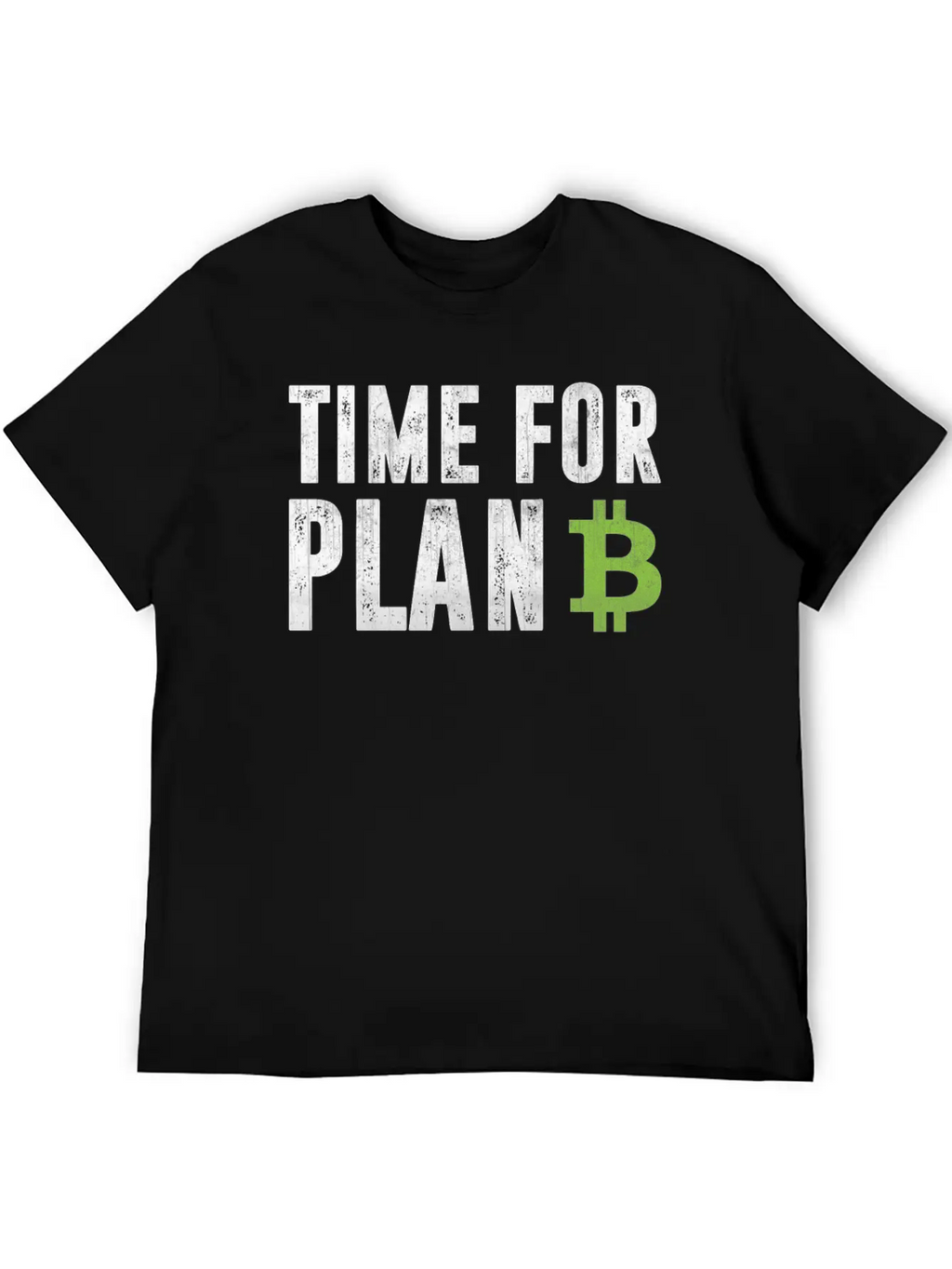 Cryptocurrency Shirt - Bitcoin Time For Plan B Relaxed Everyday Tee – Lightweight And Durable Cotton