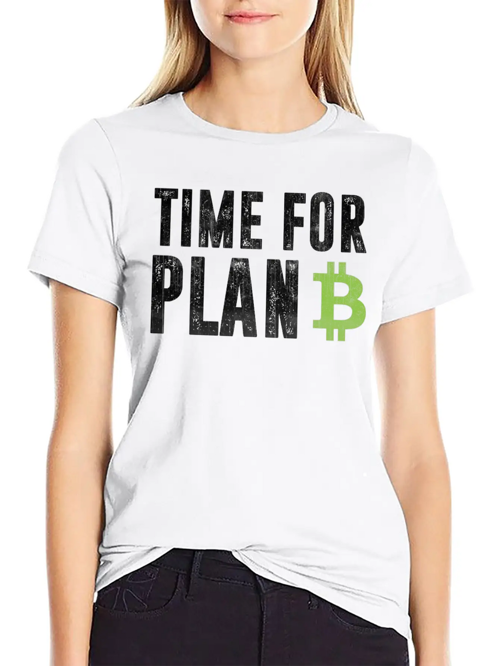 Cryptocurrency Shirt - Bitcoin Time For Plan B Relaxed Everyday Tee – Lightweight And Durable Cotton
