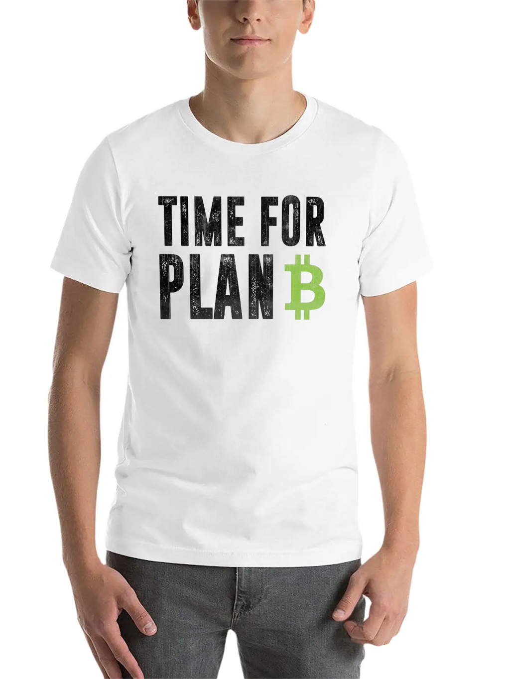 Cryptocurrency Shirt - Bitcoin Time For Plan B Relaxed Everyday Tee – Lightweight And Durable Cotton