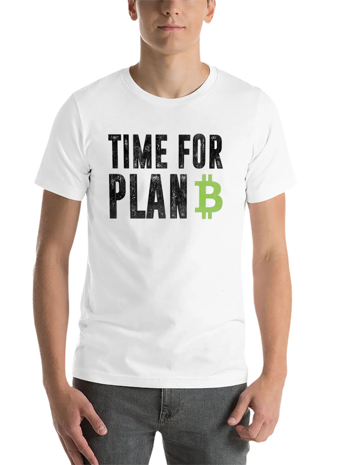 Cryptocurrency Shirt - Bitcoin Time For Plan B Relaxed Everyday Tee – Lightweight And Durable Cotton