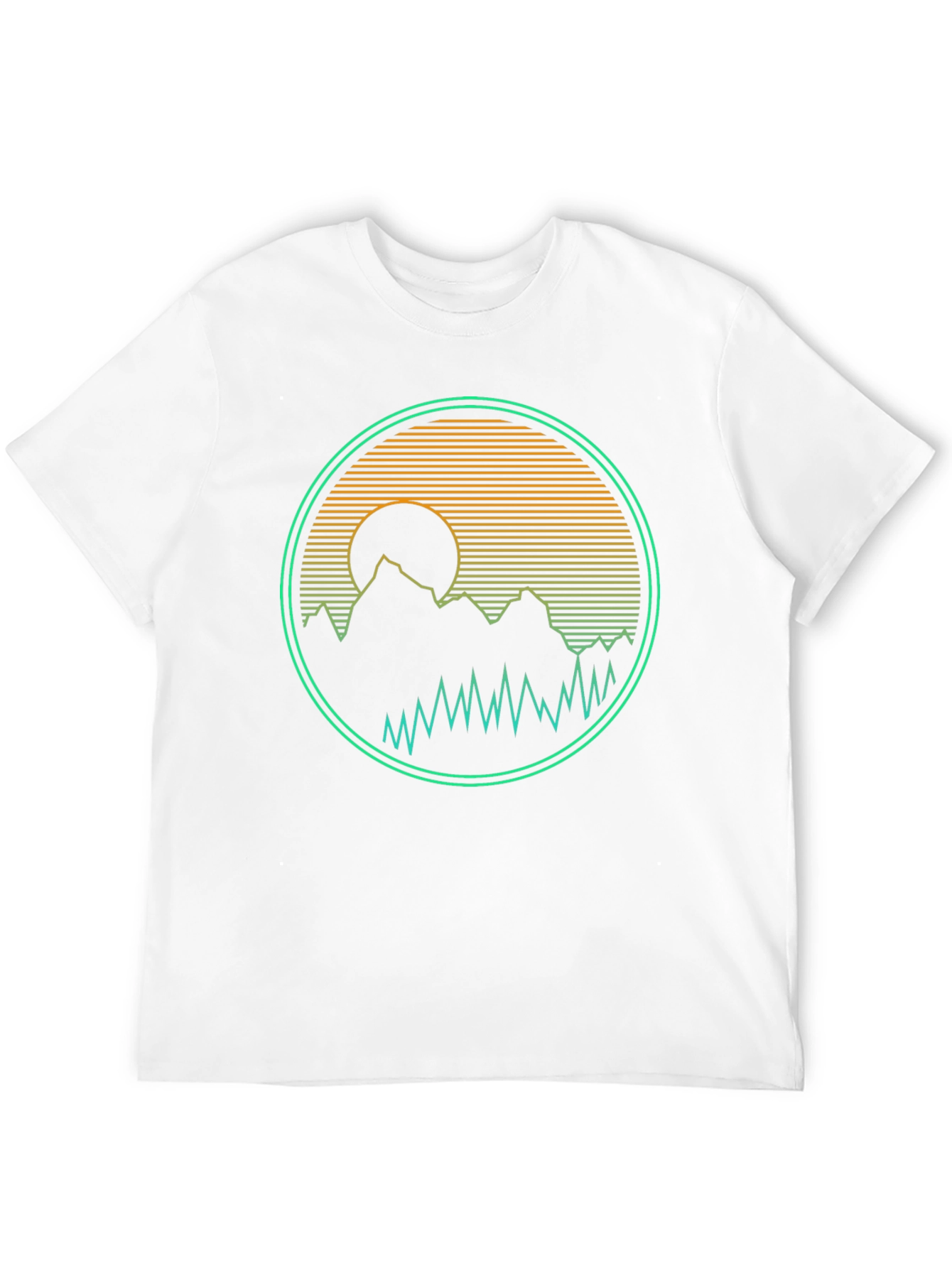 Retro Mountain Sunset Graphic Tee