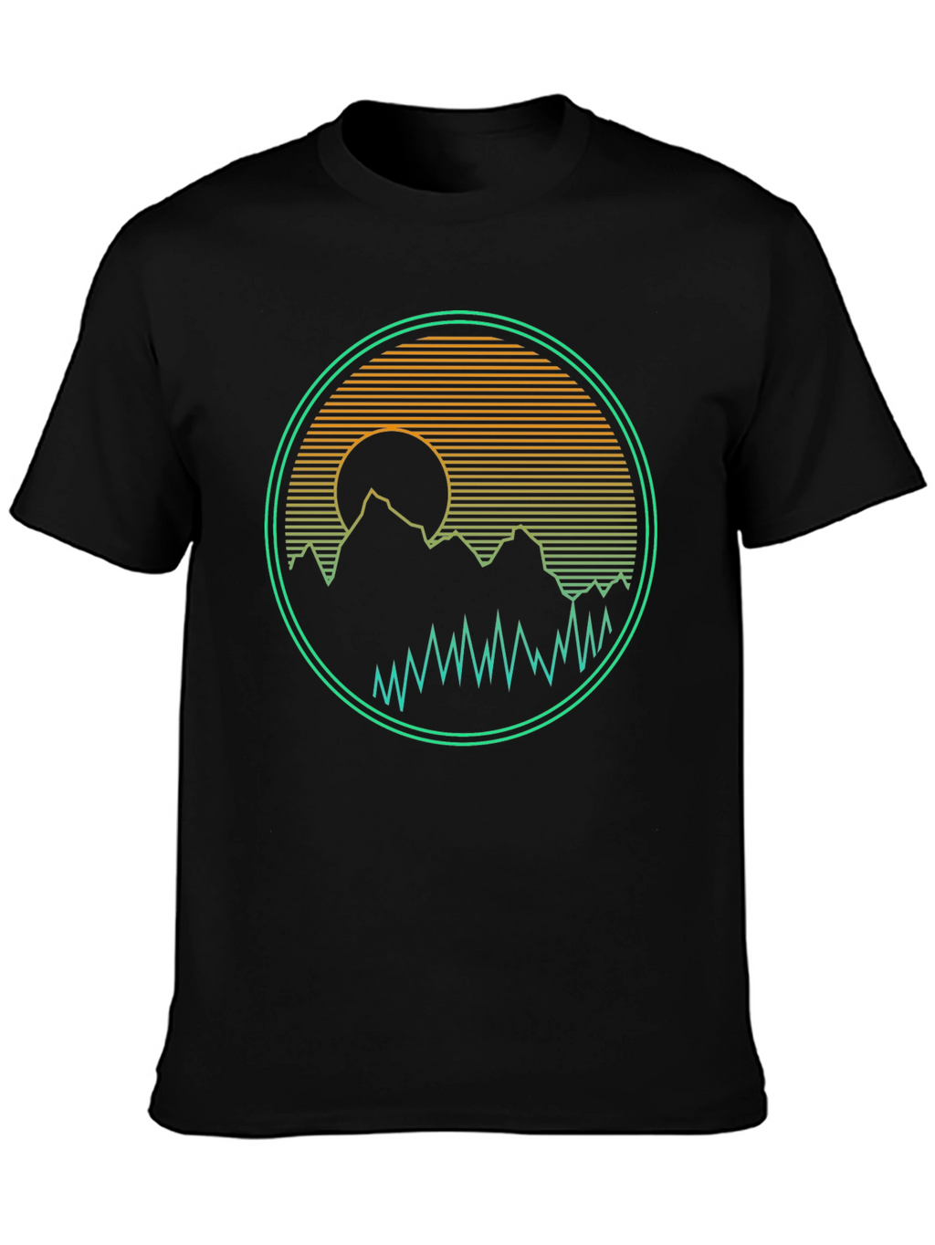 Retro Mountain Sunset Graphic Tee