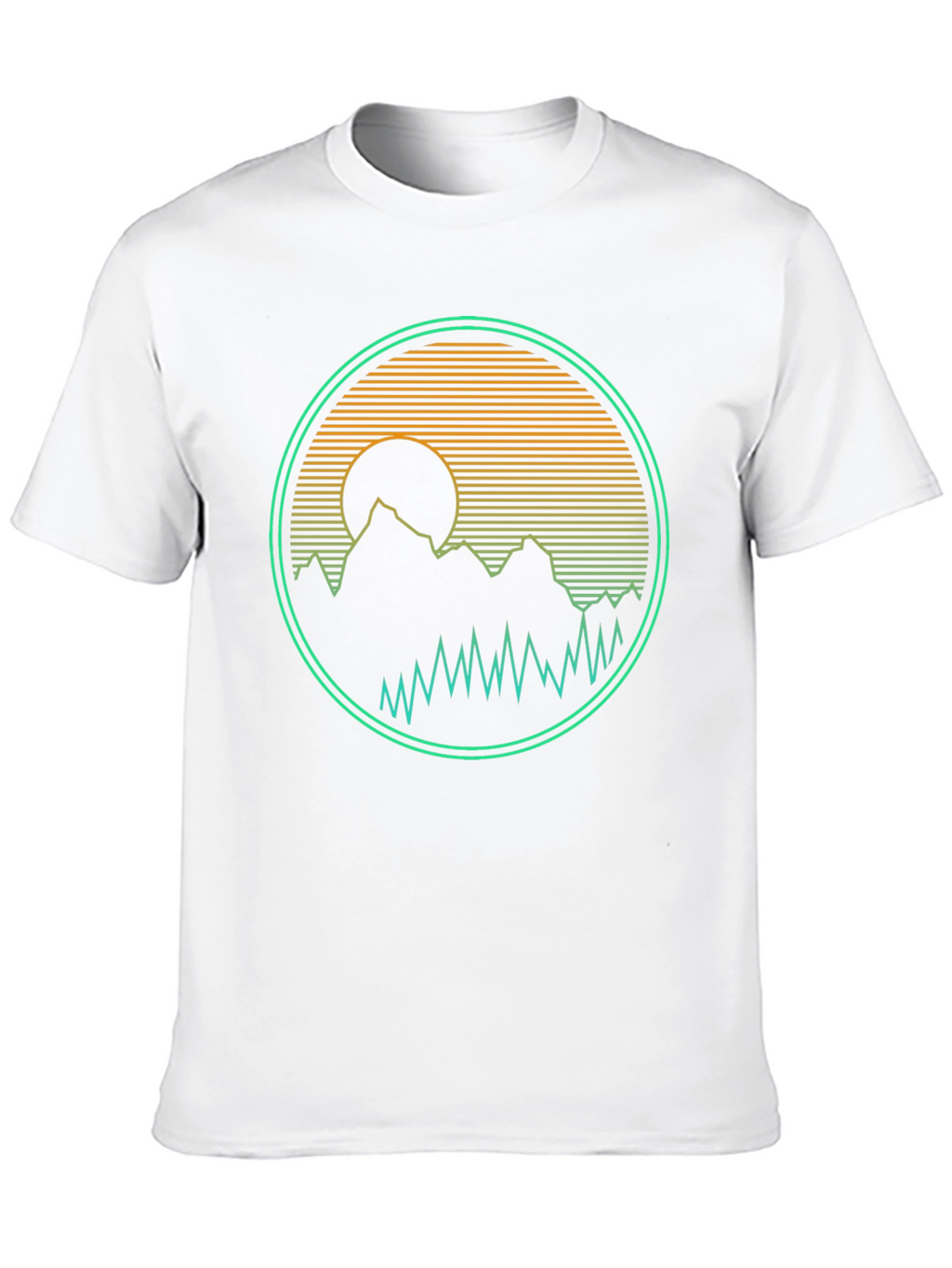 Retro Mountain Sunset Graphic Tee