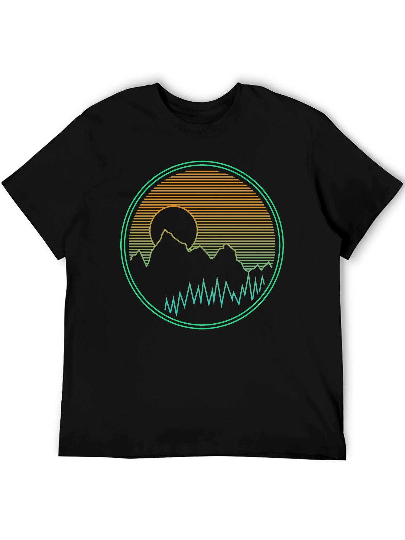 Retro Mountain Sunset Graphic Tee
