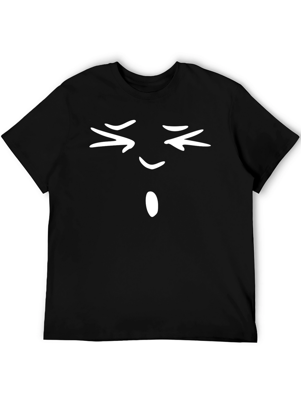 Funny Emoji Face Black T-Shirt