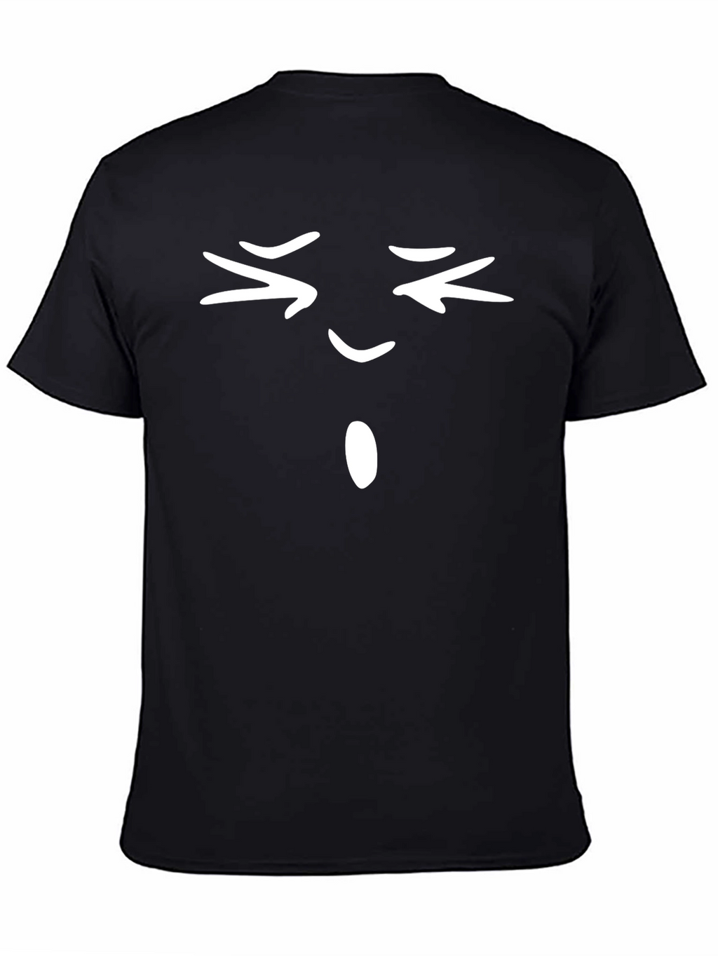 Funny Emoji Face Black T-Shirt