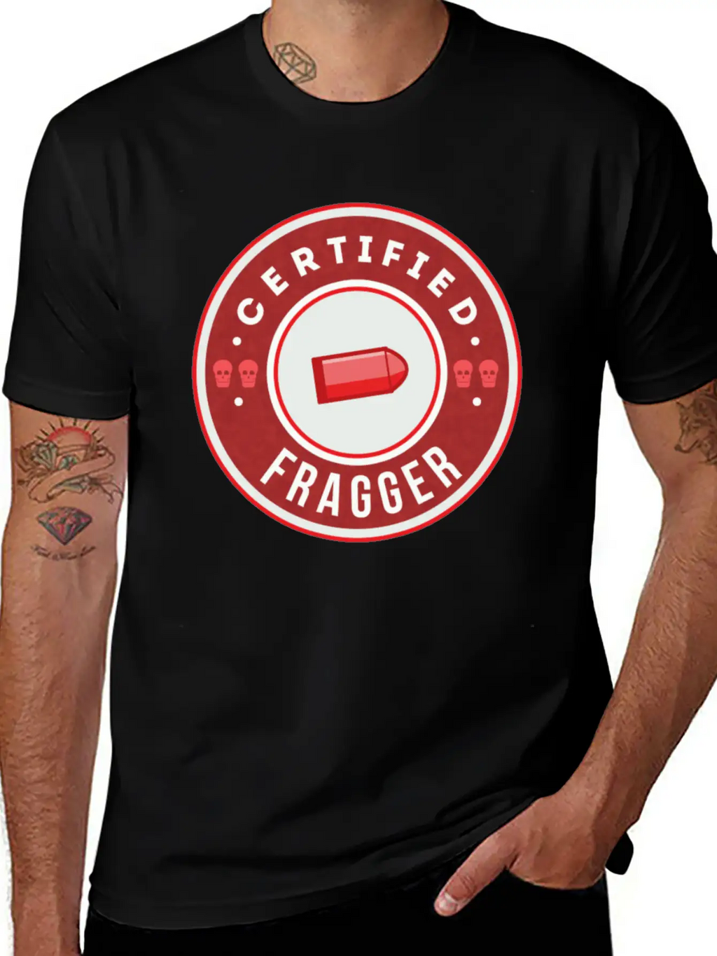 CSGO Certified Fragger Breathable Graphic T-Shirt – Perfect For Casual Days