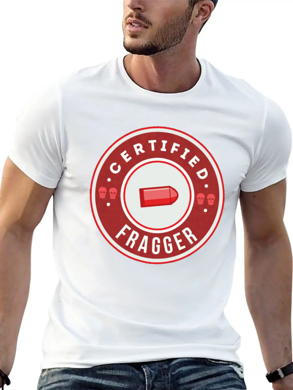 CSGO Certified Fragger Breathable Graphic T-Shirt – Perfect For Casual Days