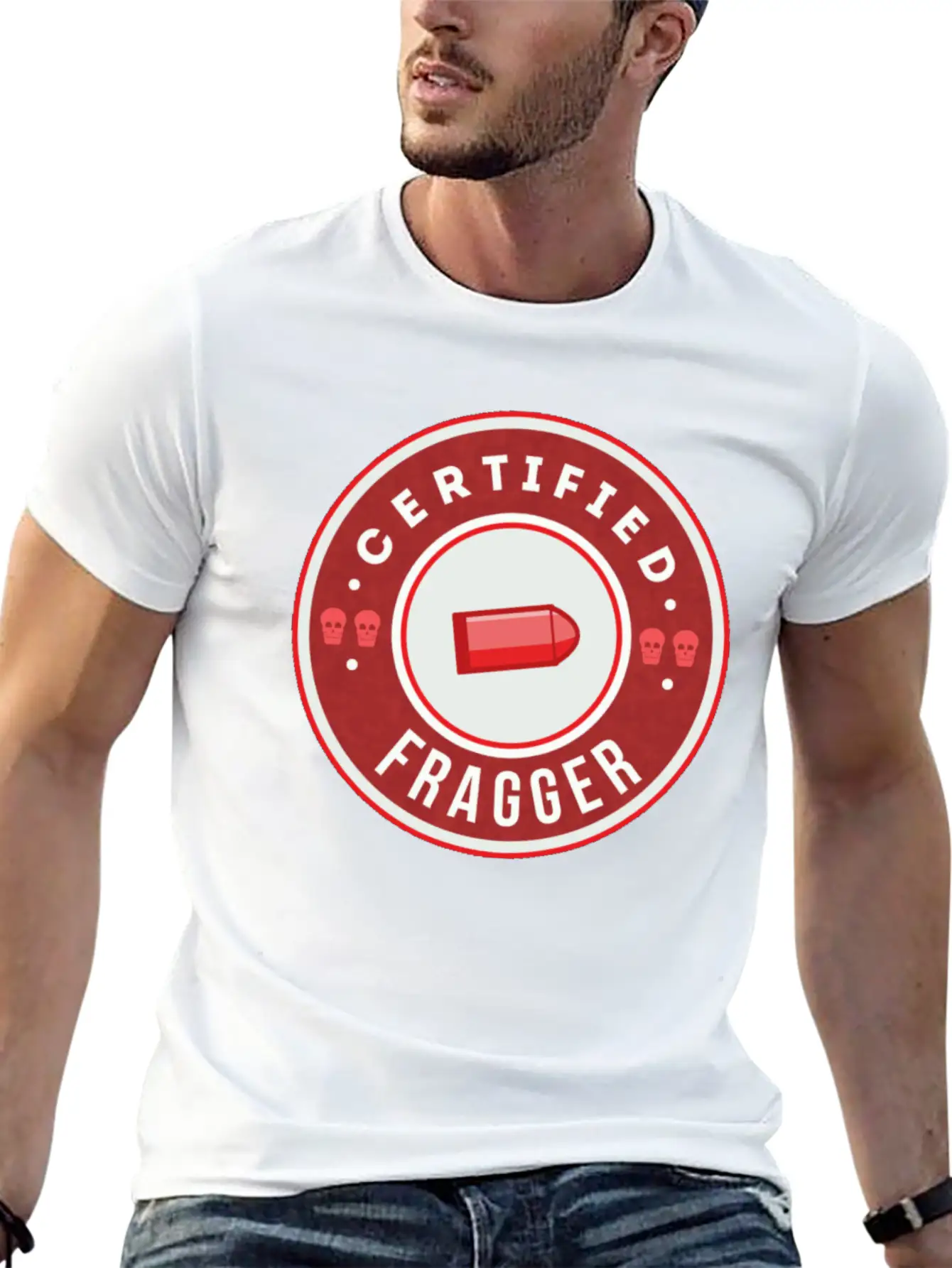 CSGO Certified Fragger Breathable Graphic T-Shirt – Perfect For Casual Days