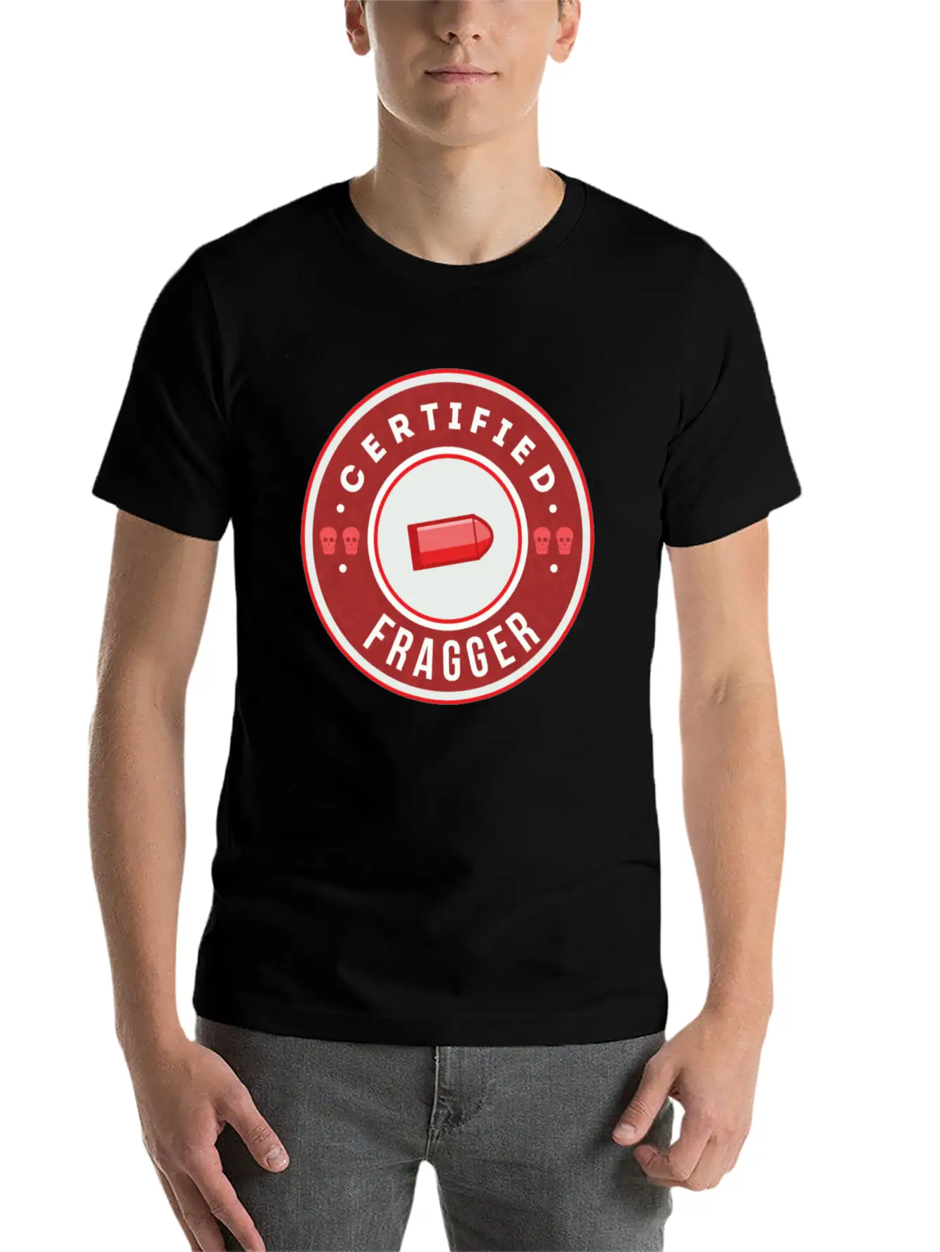 CSGO Certified Fragger Breathable Graphic T-Shirt – Perfect For Casual Days