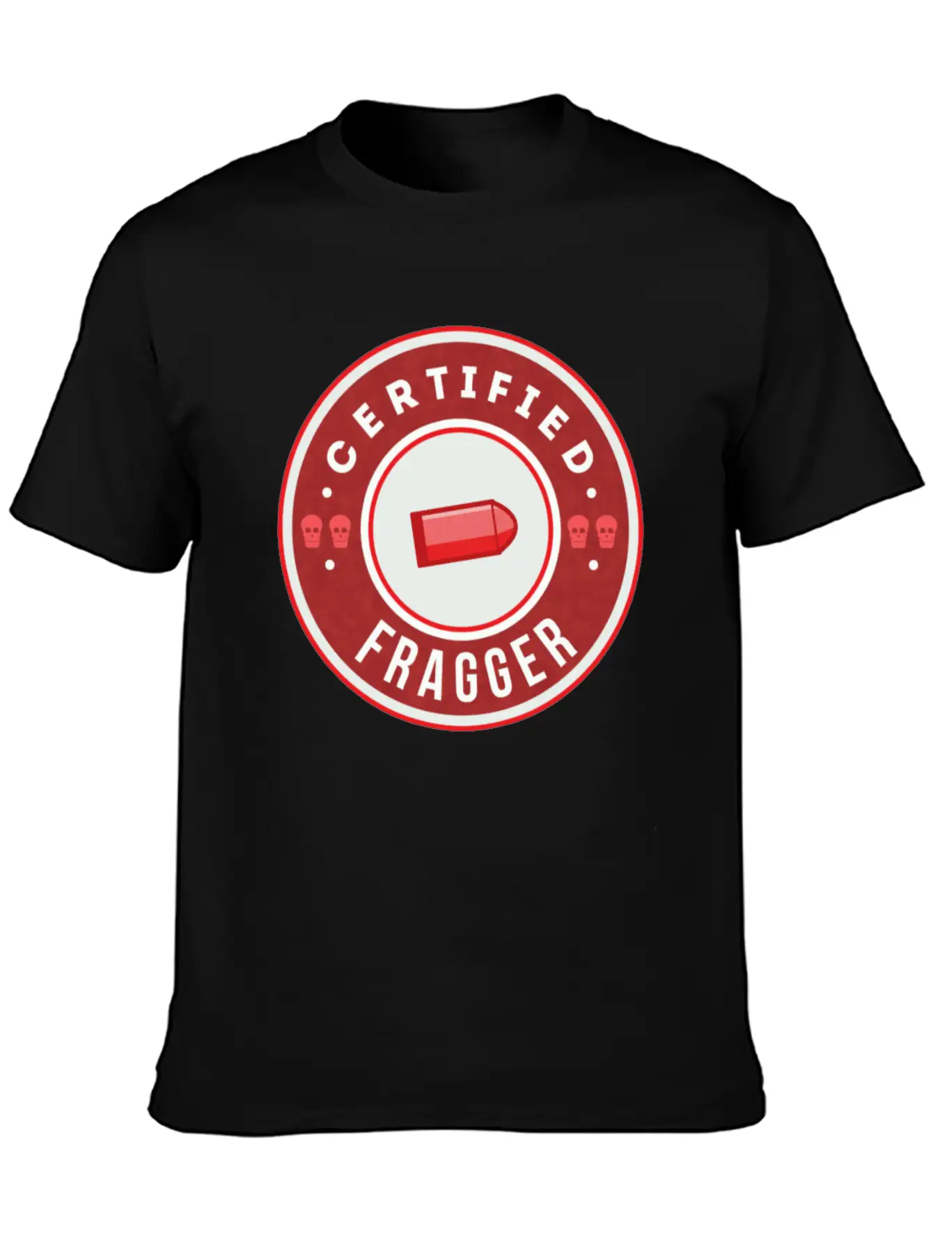 CSGO Certified Fragger Breathable Graphic T-Shirt – Perfect For Casual Days