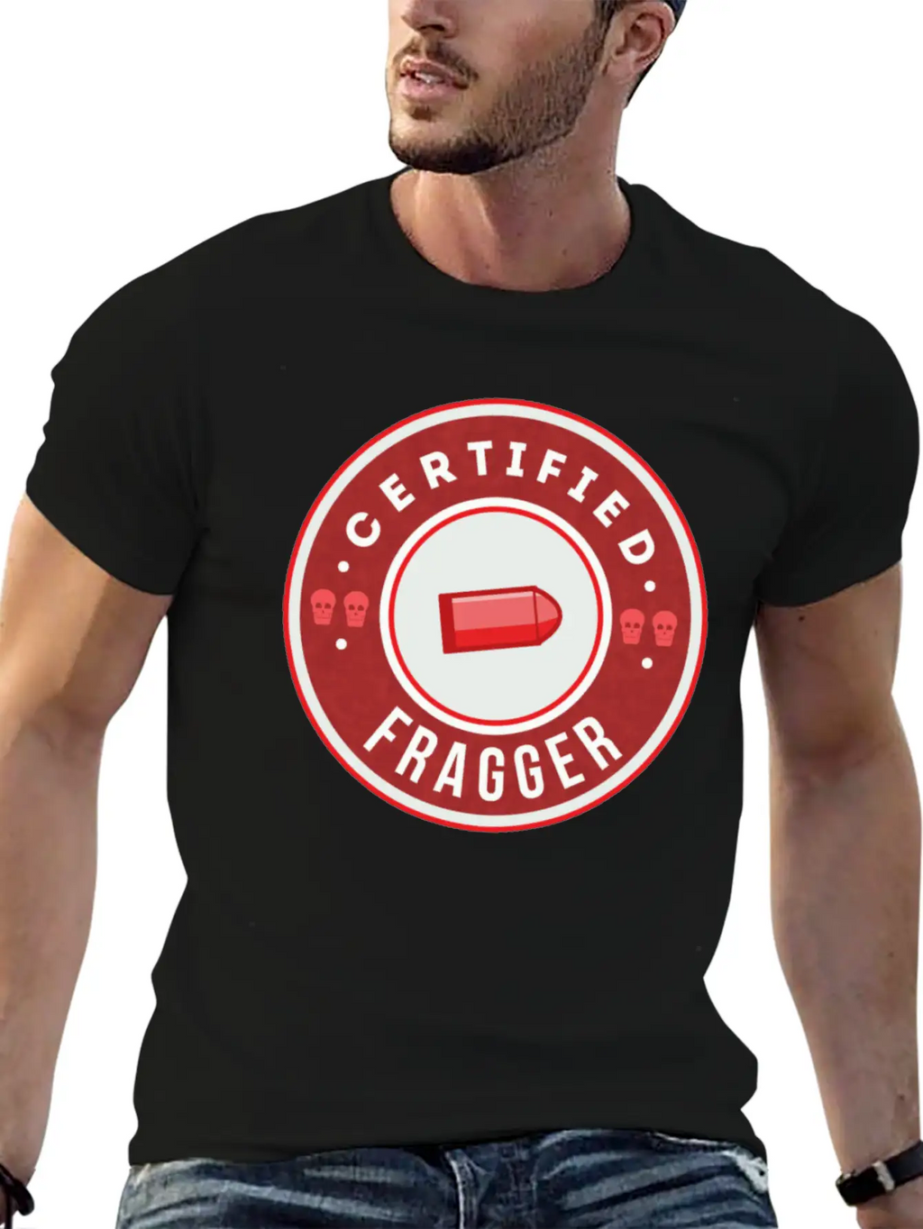 CSGO Certified Fragger Breathable Graphic T-Shirt – Perfect For Casual Days