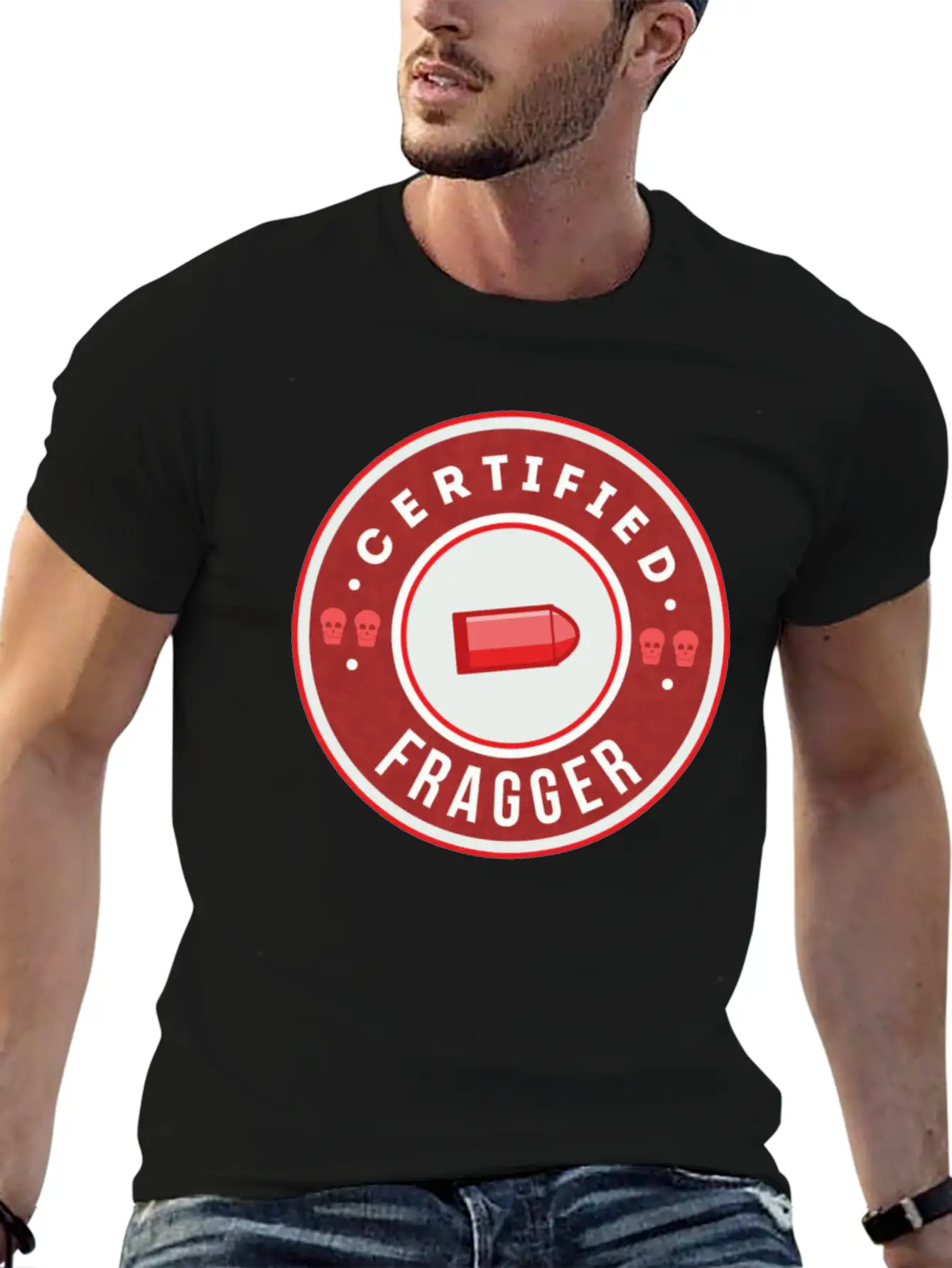CSGO Certified Fragger Breathable Graphic T-Shirt – Perfect For Casual Days