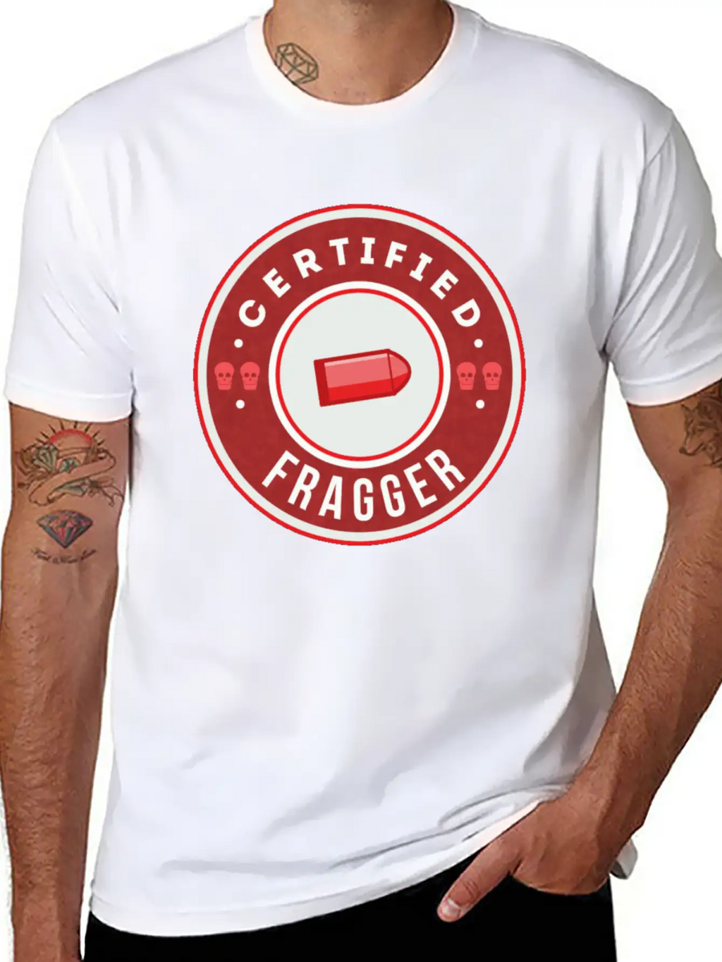 CSGO Certified Fragger Breathable Graphic T-Shirt – Perfect For Casual Days