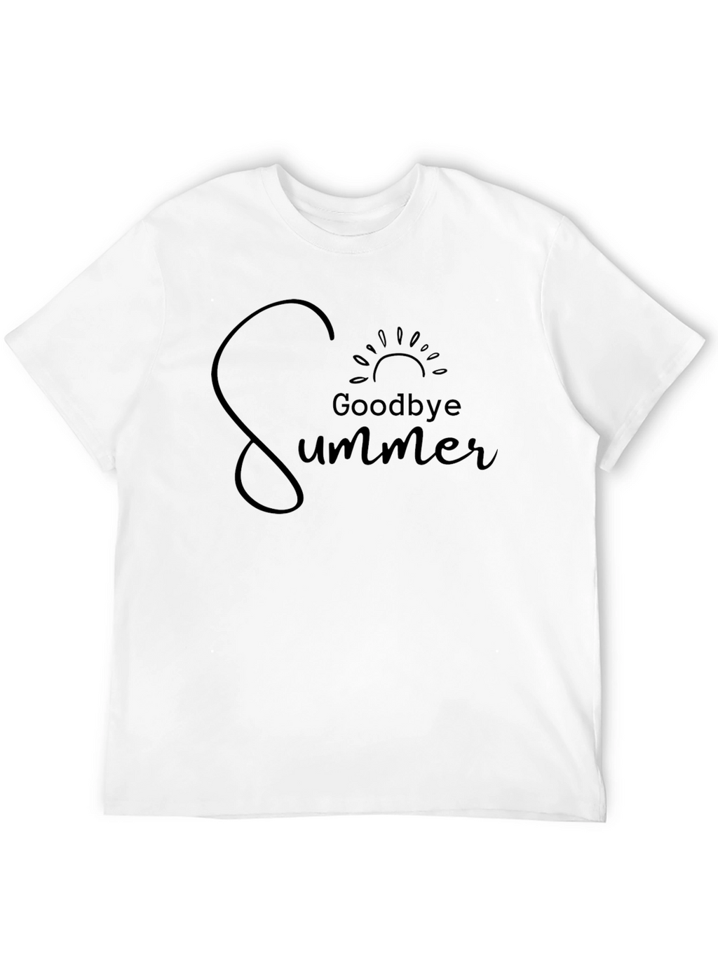 Goodbye Summer Graphic Tee - Black Unisex