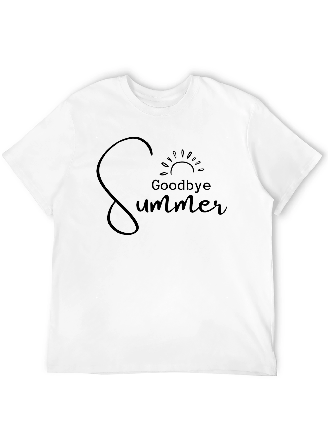 Goodbye Summer Graphic Tee - Black Unisex