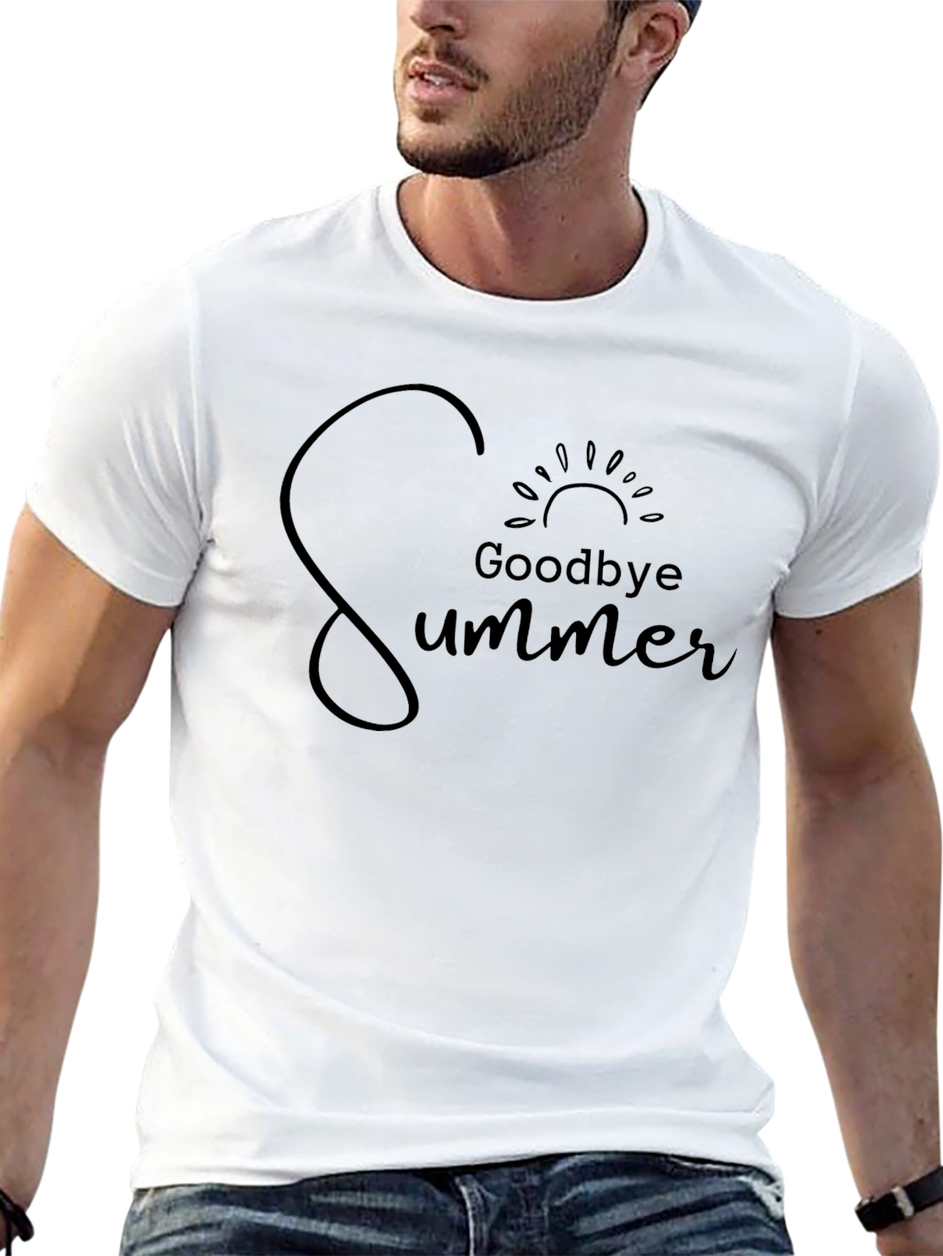 Goodbye Summer Graphic Tee - Black Unisex