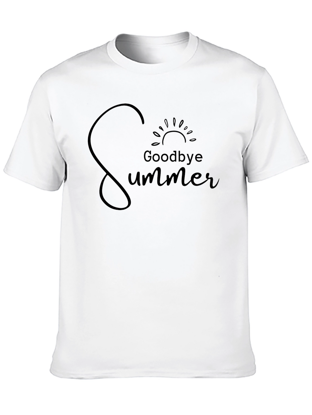 Goodbye Summer Graphic Tee - Black Unisex