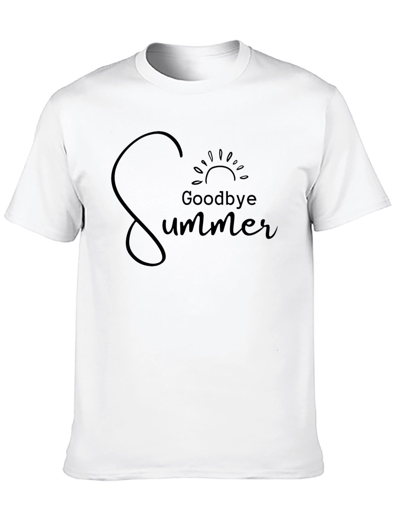 Goodbye Summer Graphic Tee - Black Unisex