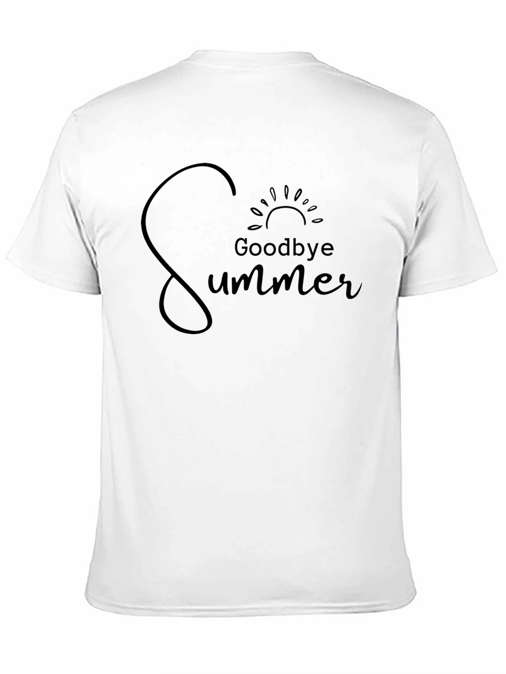 Goodbye Summer Graphic Tee - Black Unisex