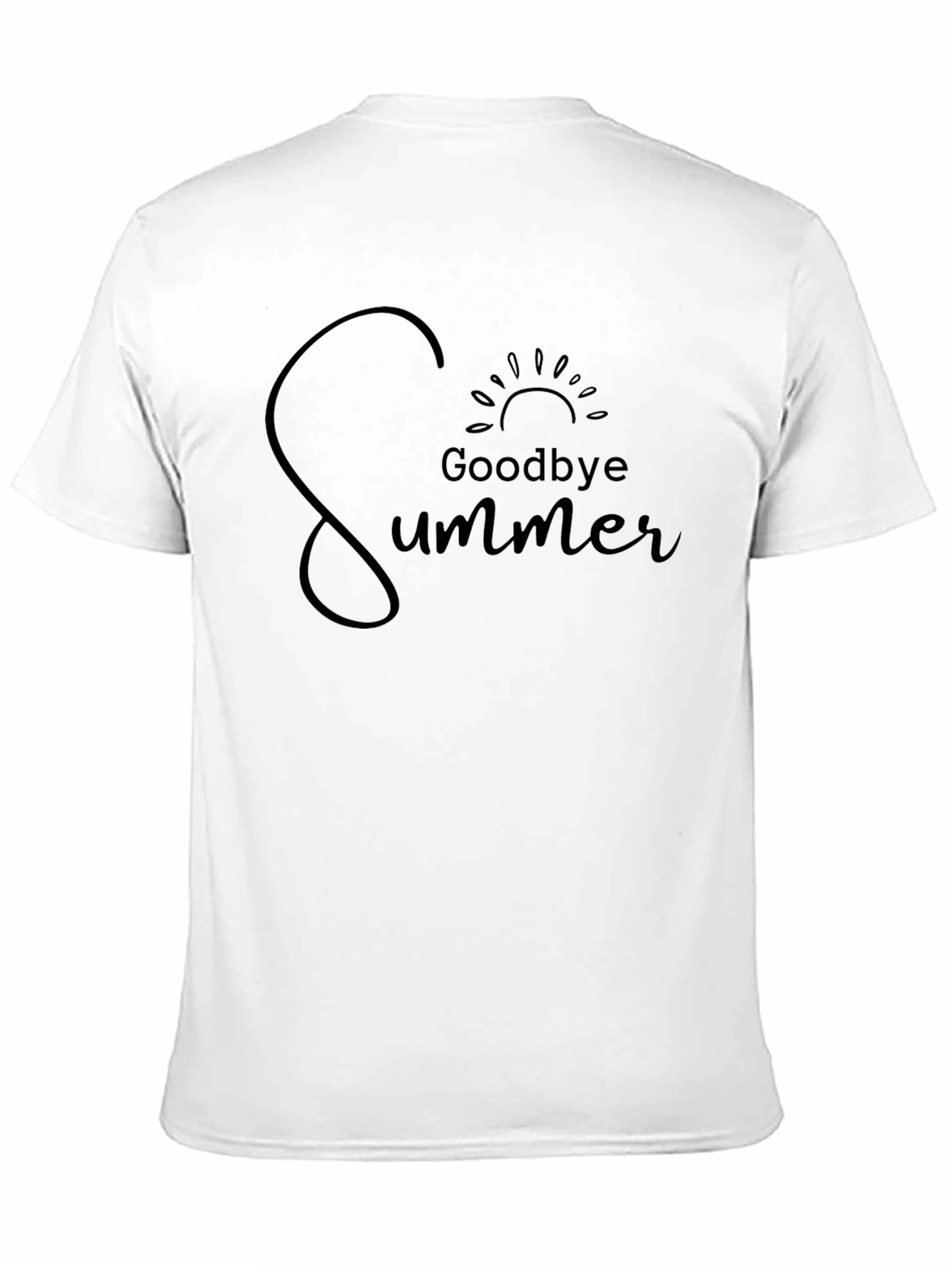 Goodbye Summer Graphic Tee - Black Unisex