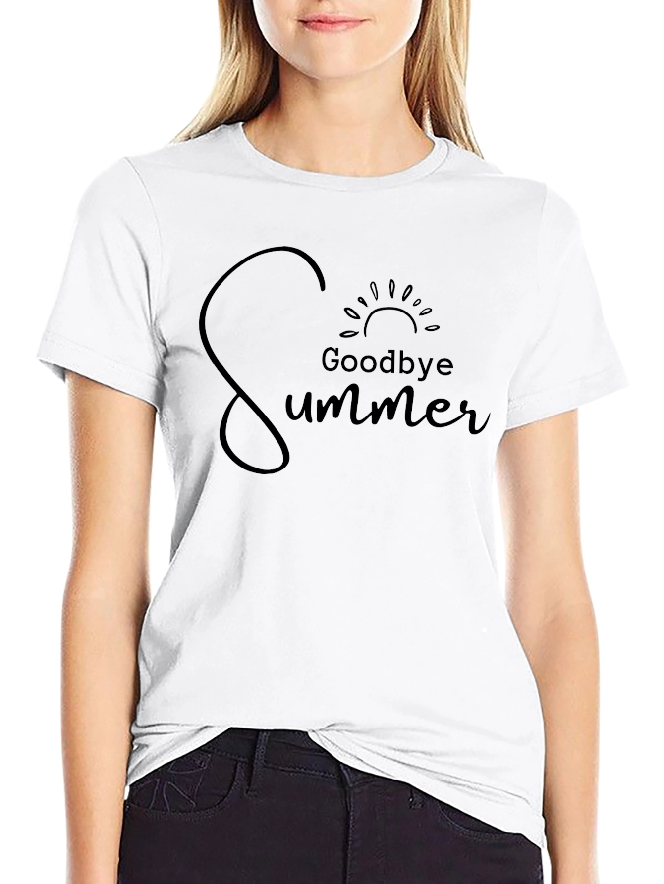 Goodbye Summer Graphic Tee - Black Unisex