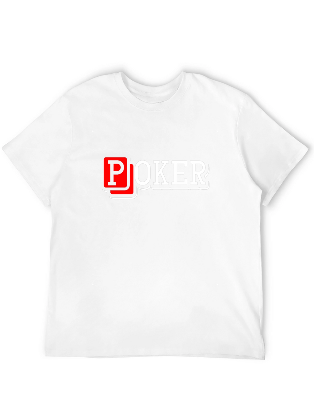 Poker Graphic T-Shirt - Black Cotton Blend