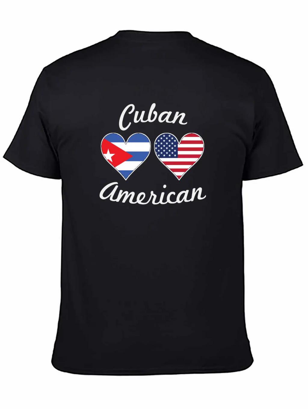 Cuban American Flag Hearts Timeless Short Sleeve Tee – Comfy And Minimalist Design