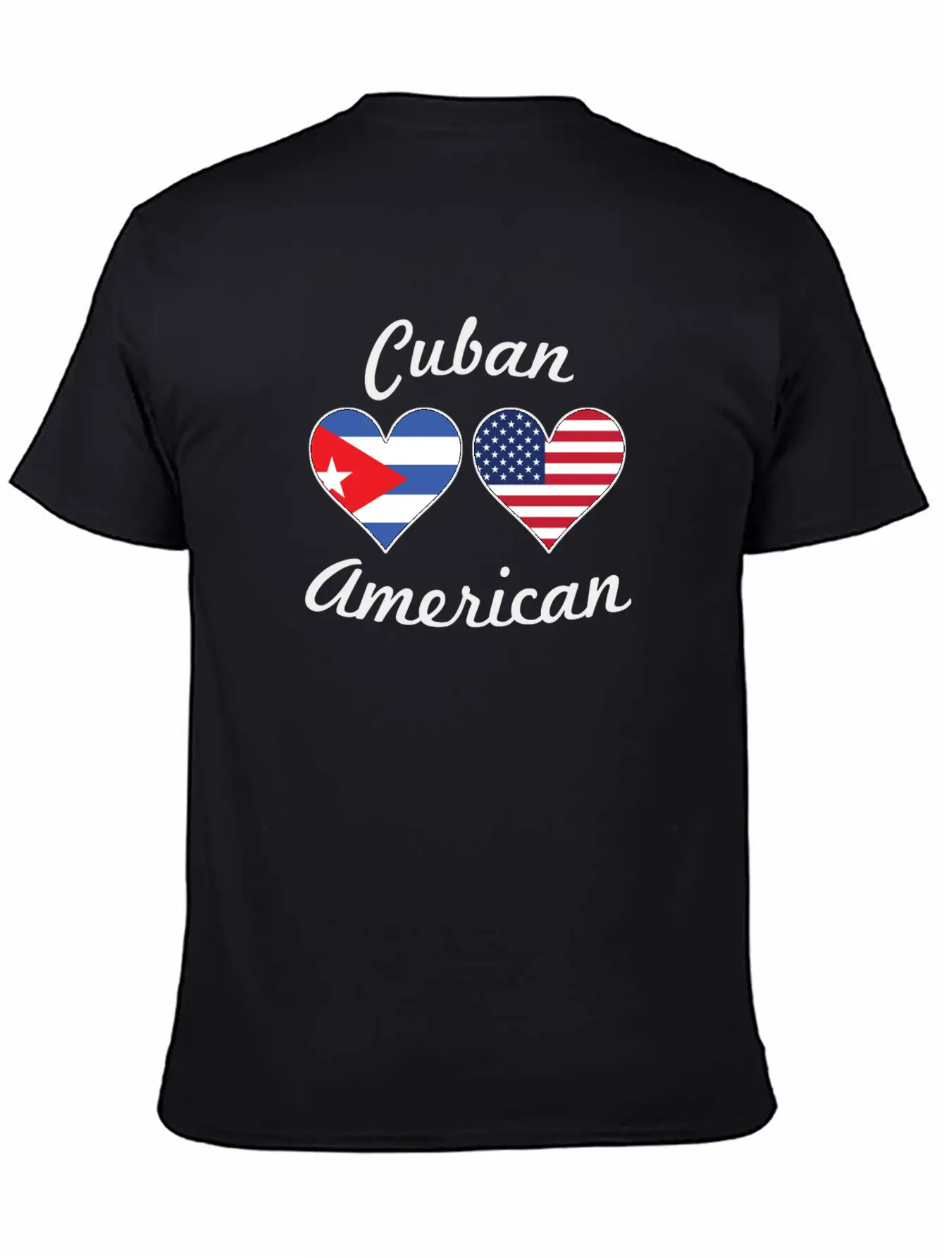 Cuban American Flag Hearts Timeless Short Sleeve Tee – Comfy And Minimalist Design