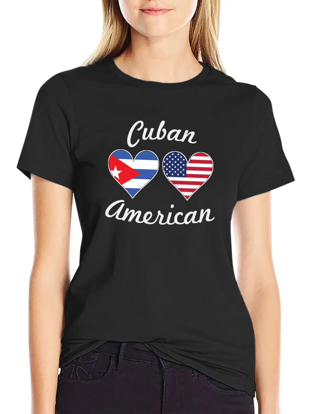 Cuban American Flag Hearts Timeless Short Sleeve Tee – Comfy And Minimalist Design