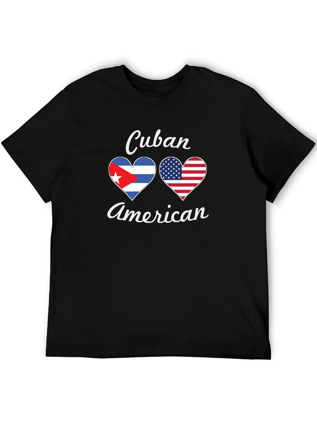 Cuban American Flag Hearts Timeless Short Sleeve Tee – Comfy And Minimalist Design