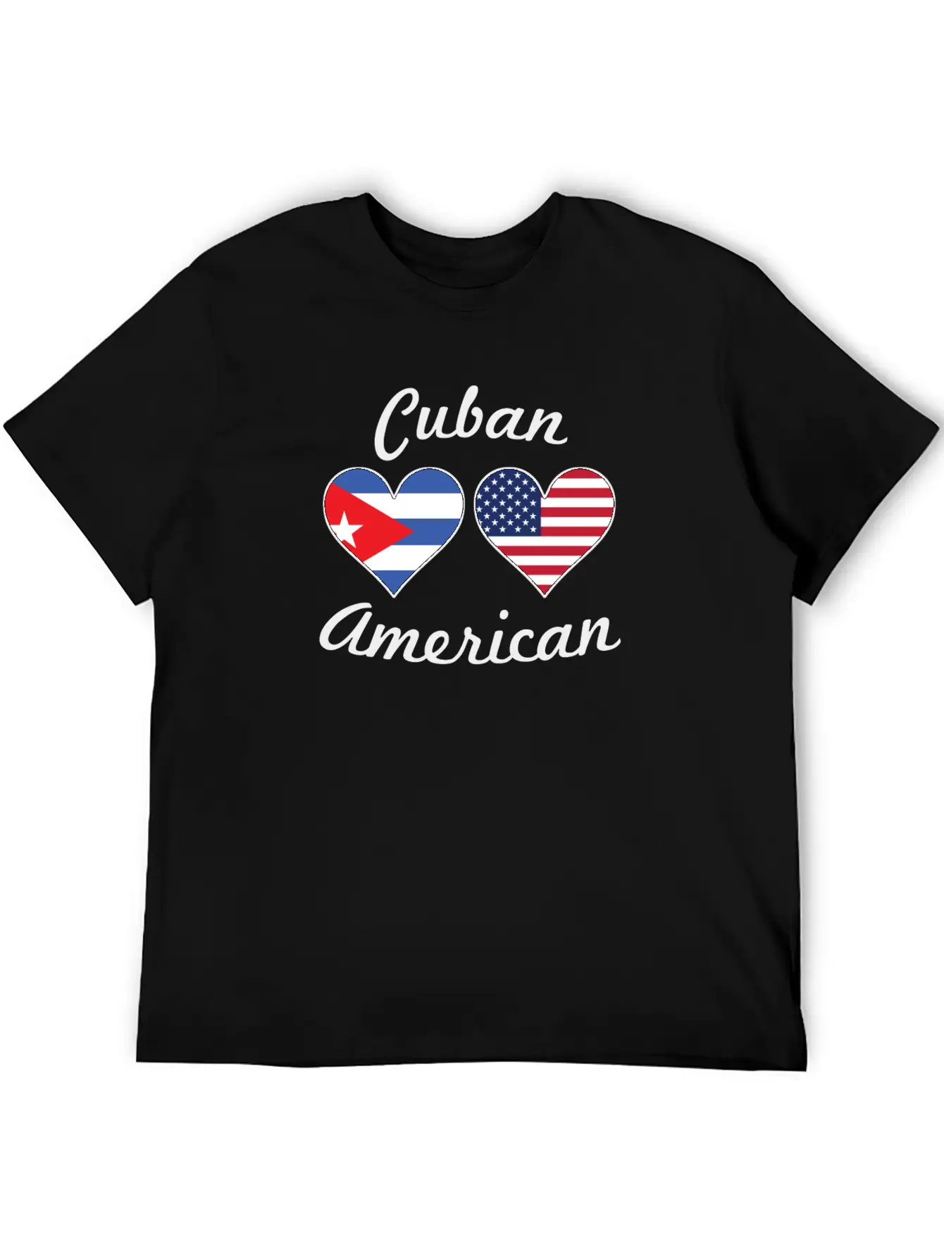 Cuban American Flag Hearts Timeless Short Sleeve Tee – Comfy And Minimalist Design