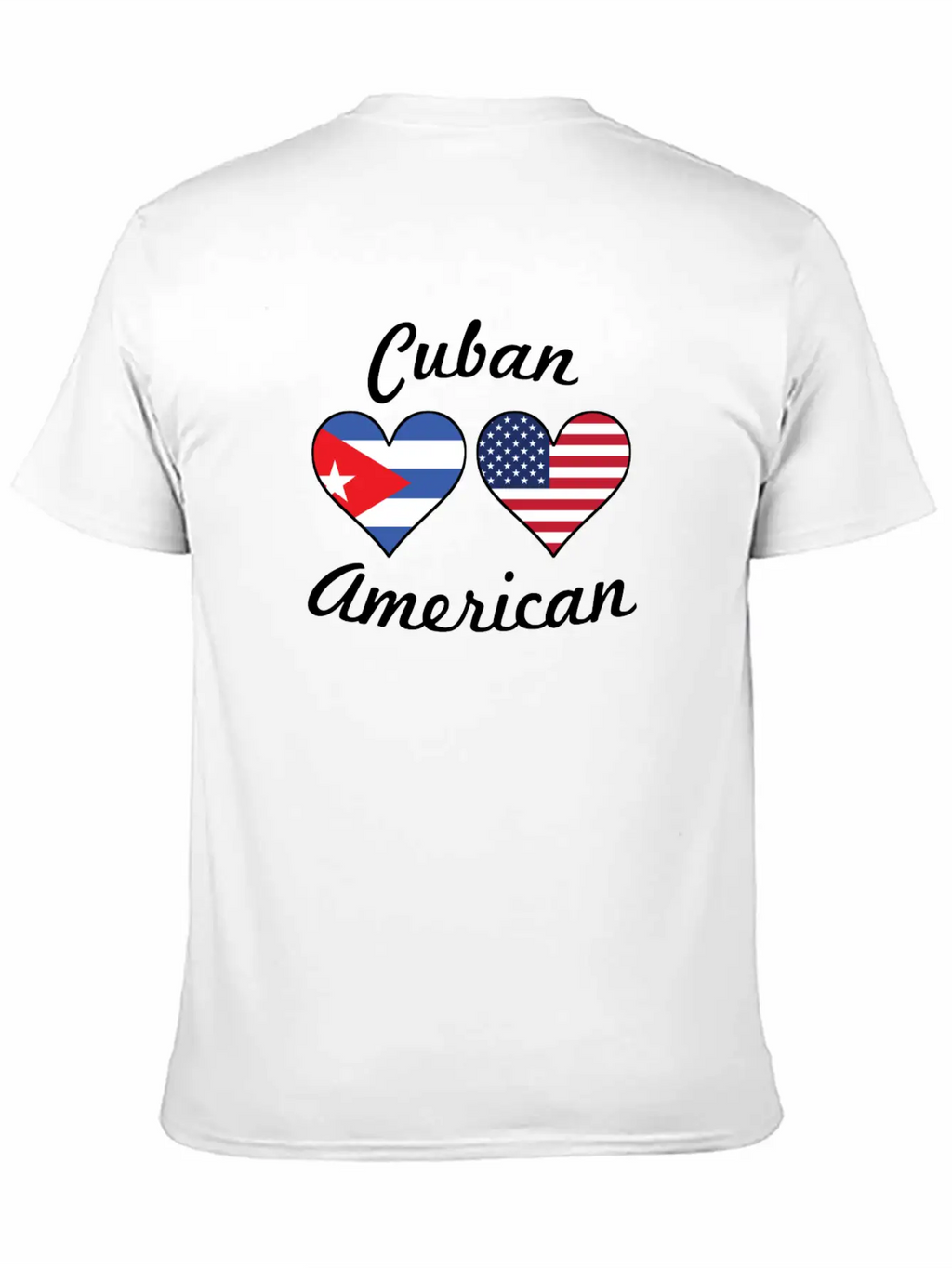 Cuban American Flag Hearts Timeless Short Sleeve Tee – Comfy And Minimalist Design