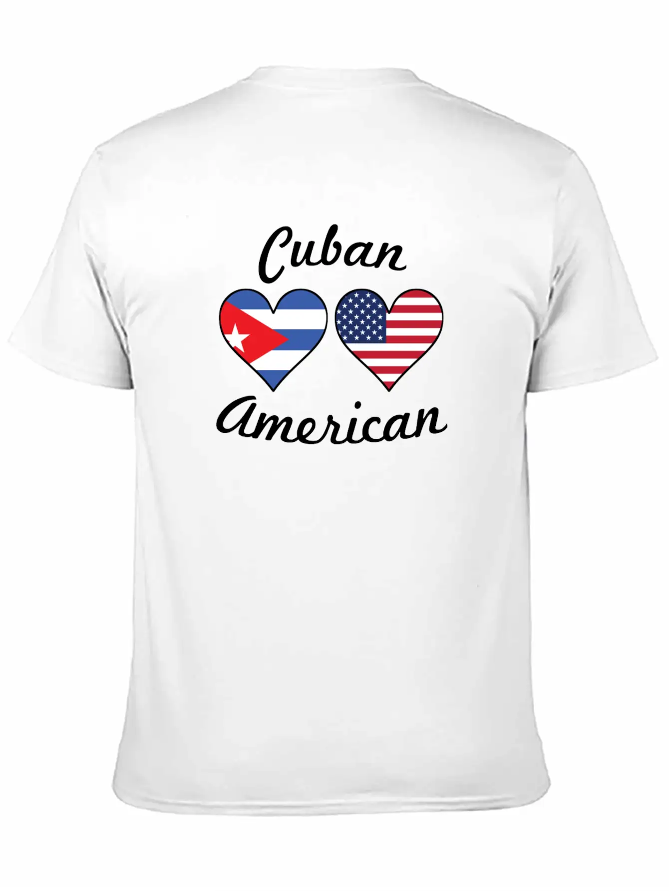 Cuban American Flag Hearts Timeless Short Sleeve Tee – Comfy And Minimalist Design