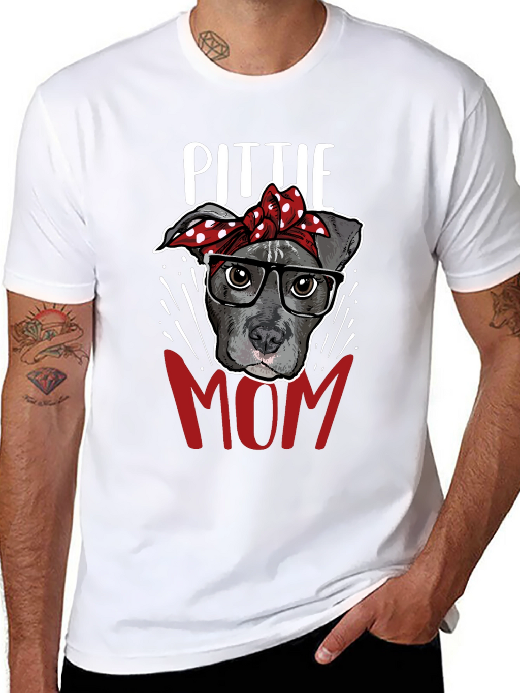 Pitbull Mom T-Shirt - Dog Lover Tee